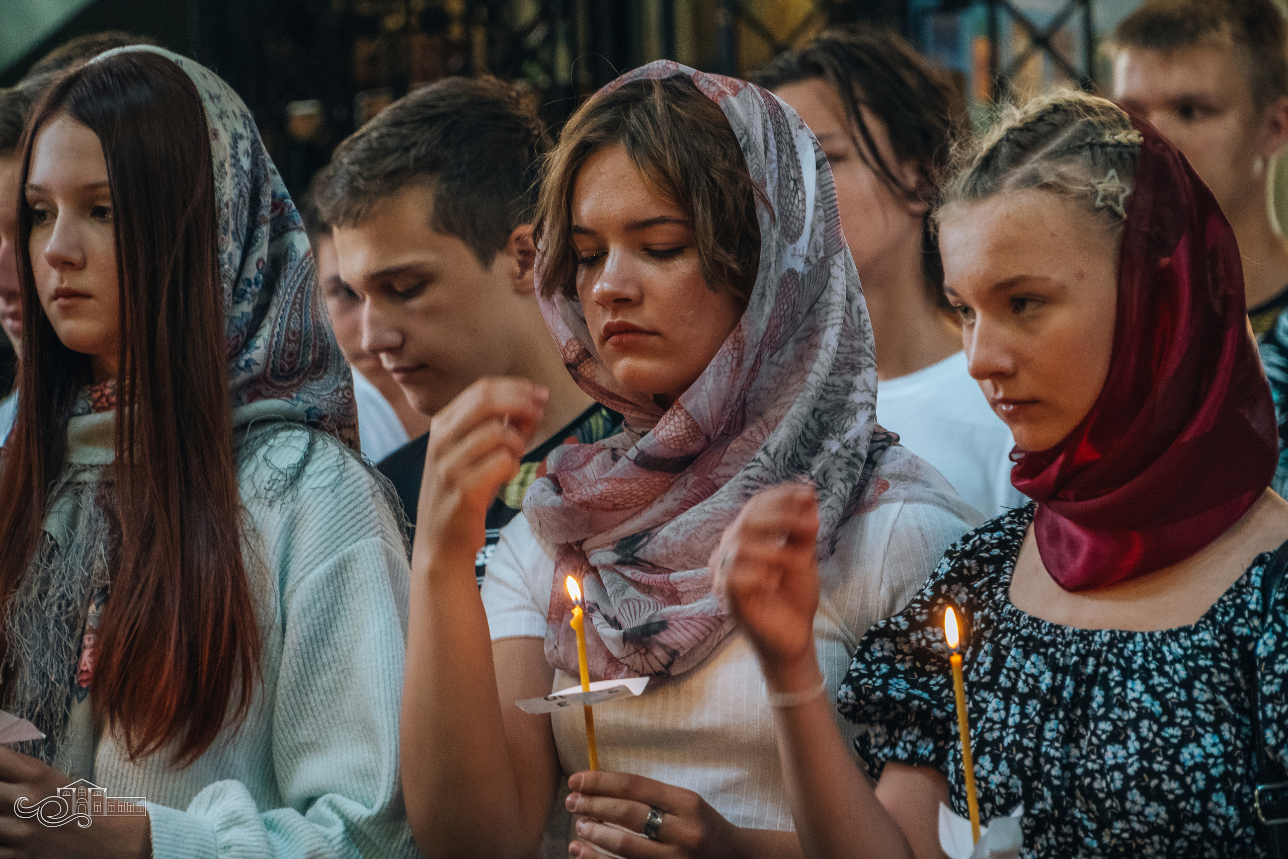 Молебен с учащимися и молодежью. Новотитаровский Дом культуры