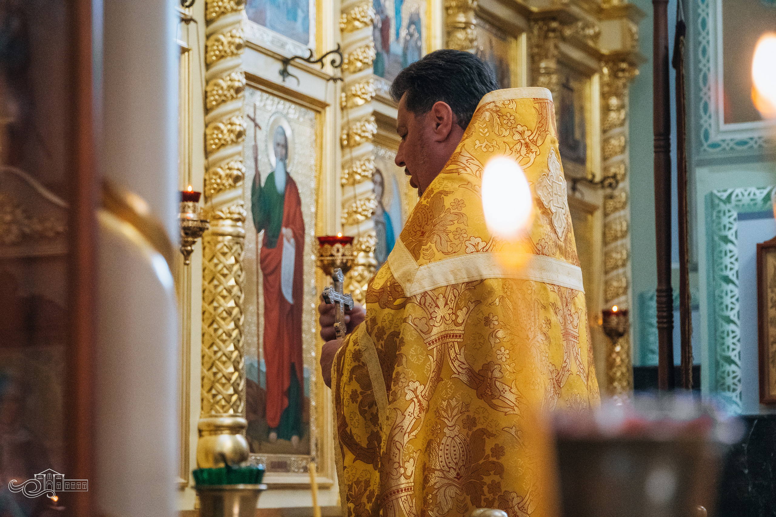 Молебен с учащимися и молодежью. Новотитаровский Дом культуры