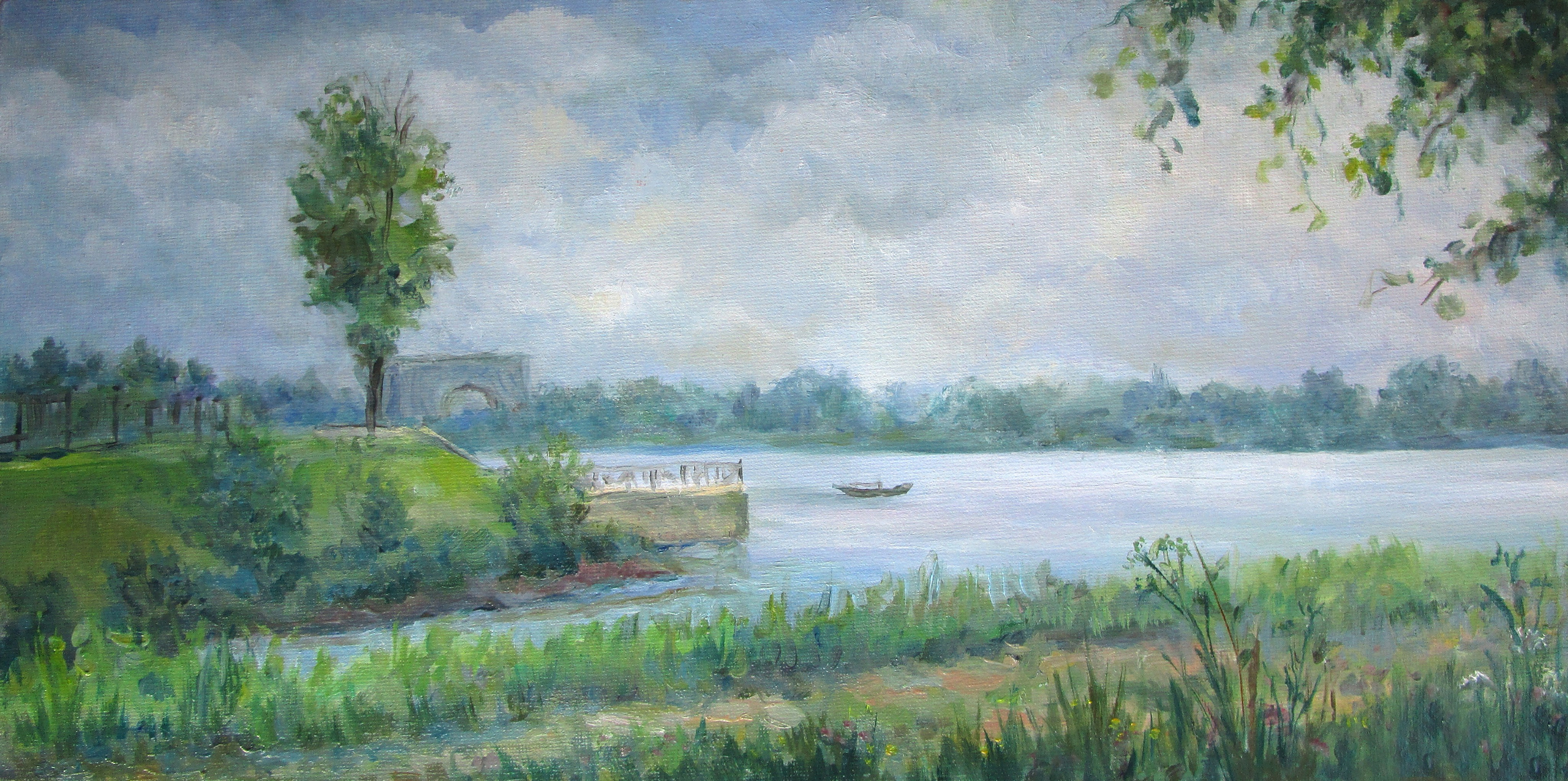 Волга, Углич; холст / масло, 2017