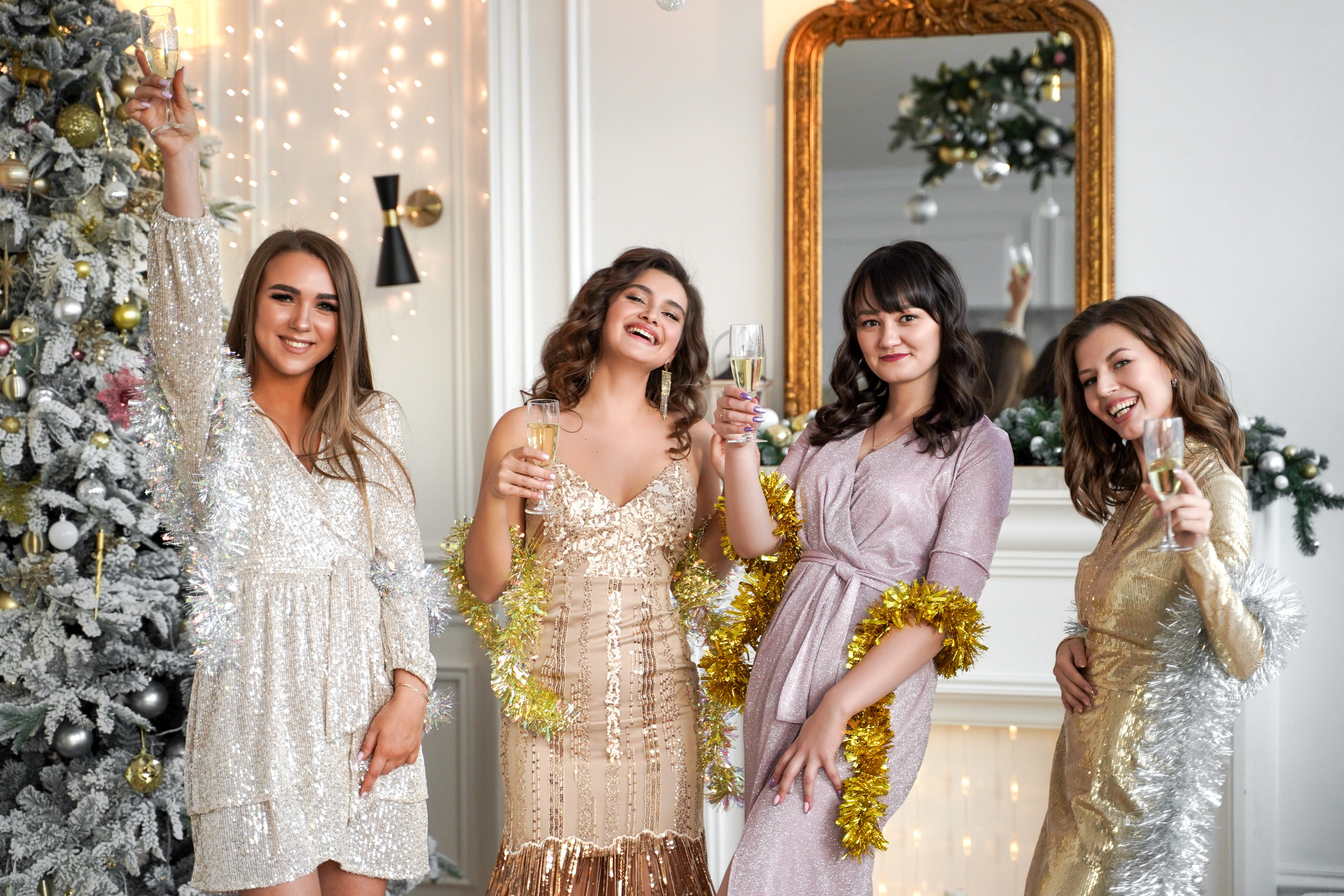 Новогодняя фотосессия для подружек. Свадебный и семейный фотограф Ксения Шекк Екатеринбург