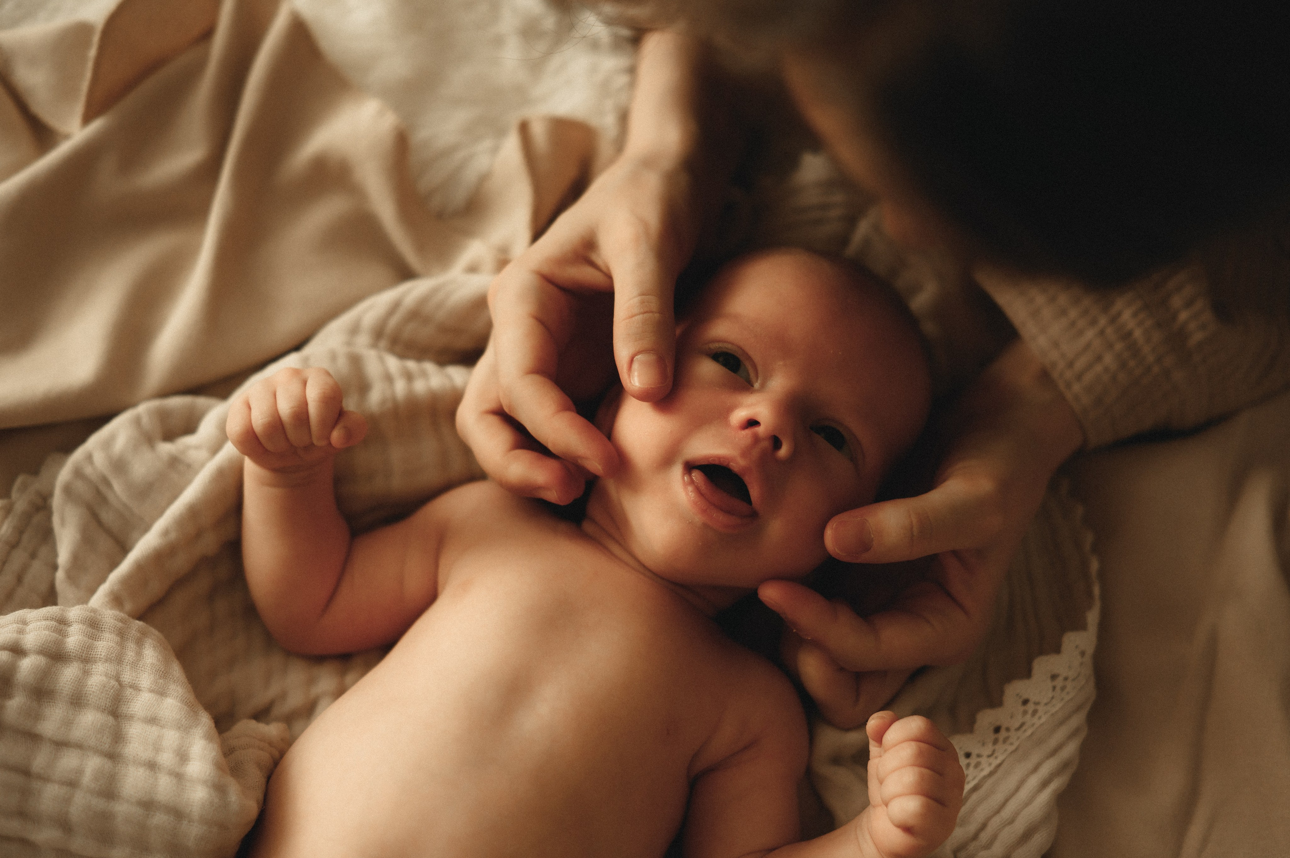 Первый месяц. Мама, папа и малыш. Семейный фотограф в г. Ставрополь, Сорокина Мария