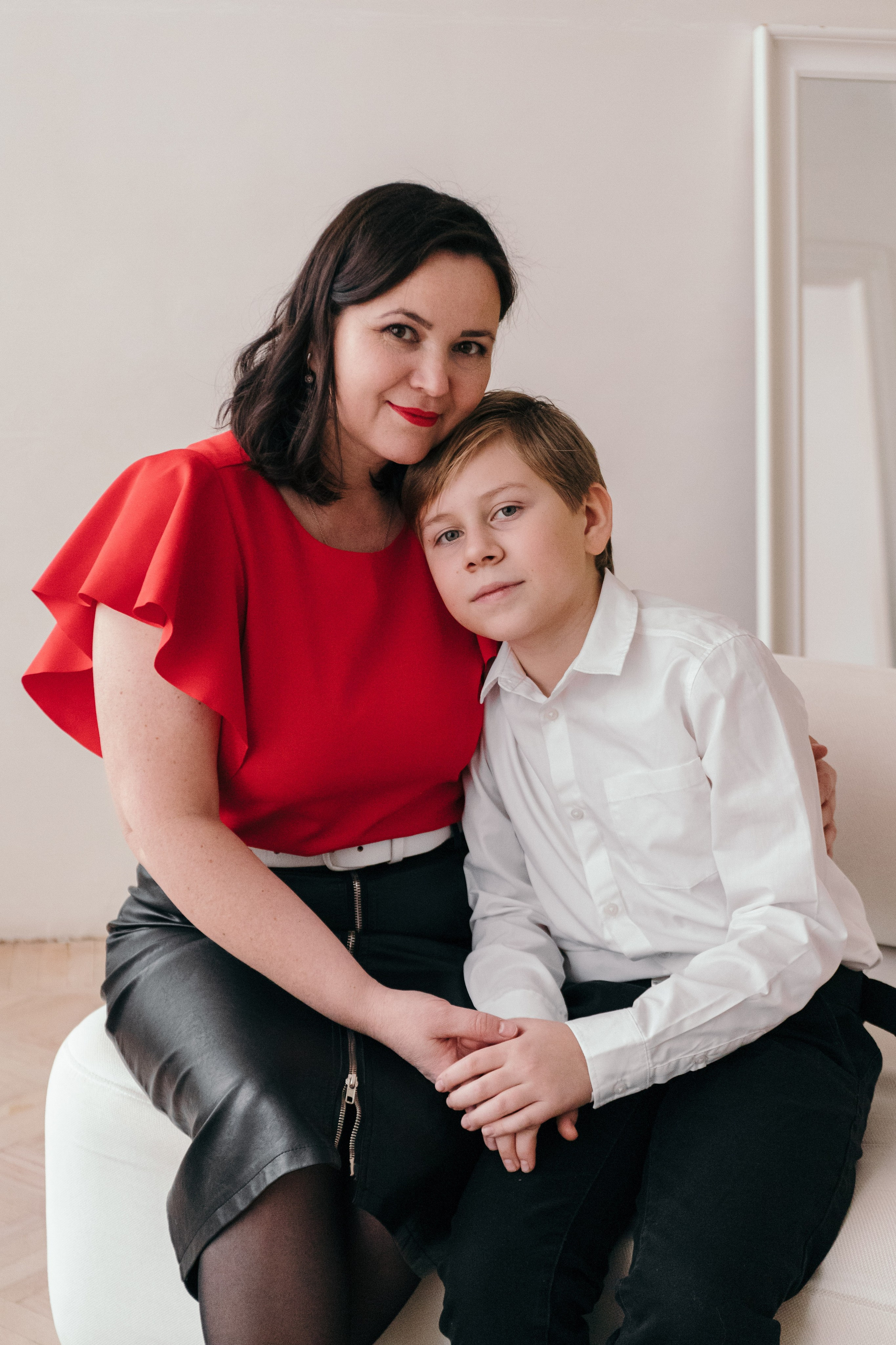 Семья в красном. Фотограф Елена Балакина (Челябинск)