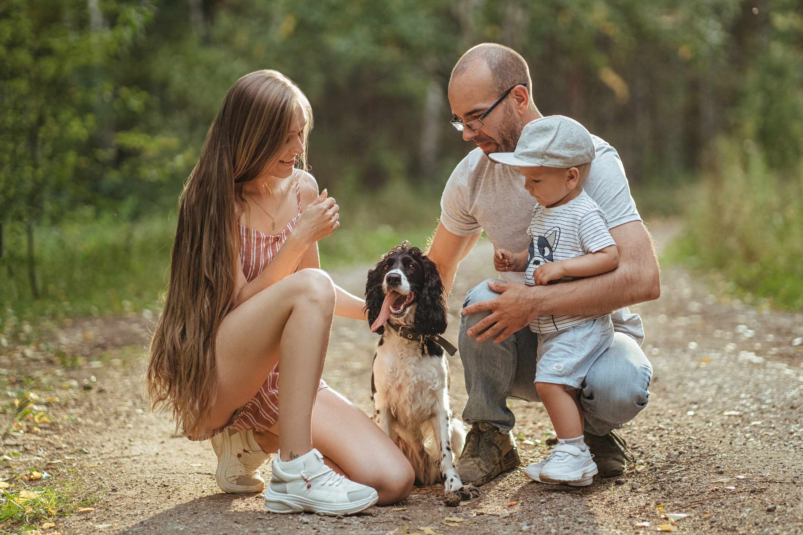 Семейная фотопрогулка с собакой в парке, Каменск-Уральский