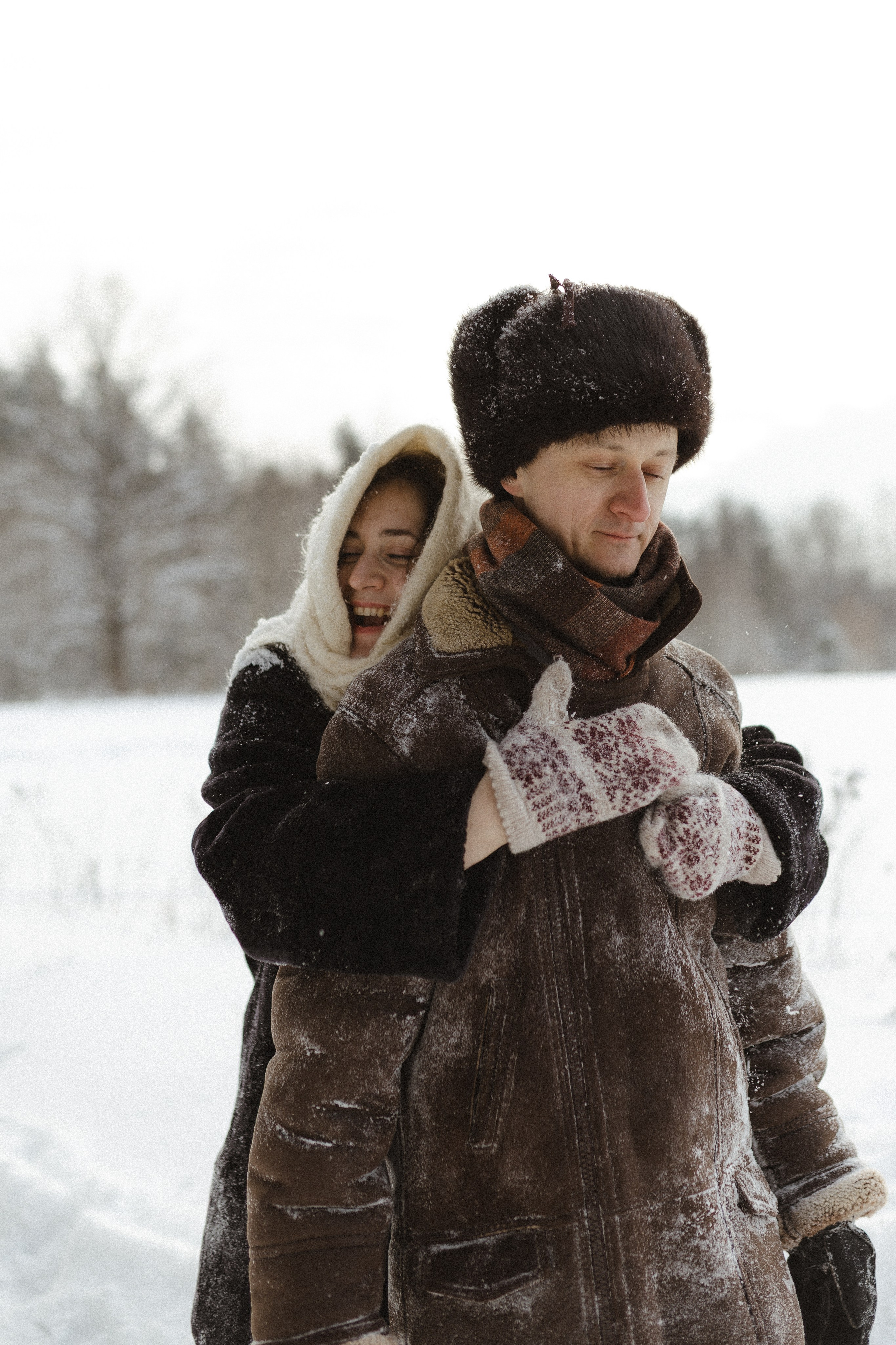 Зима не холодная, когда рядом свои. Семейный фотограф в Москве Алина Савченко