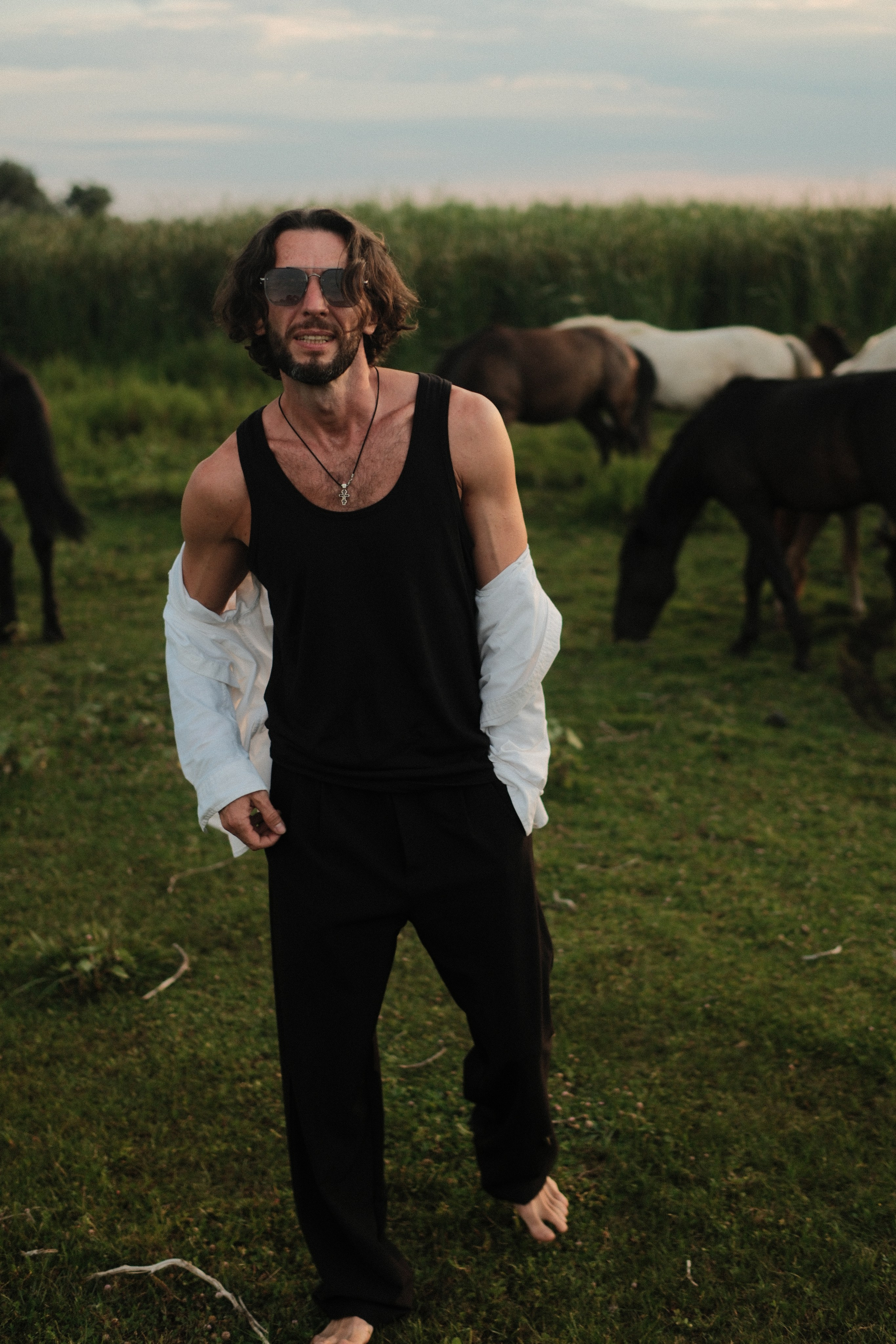 В поле с конём. Фотограф/Видеограф из Саратова