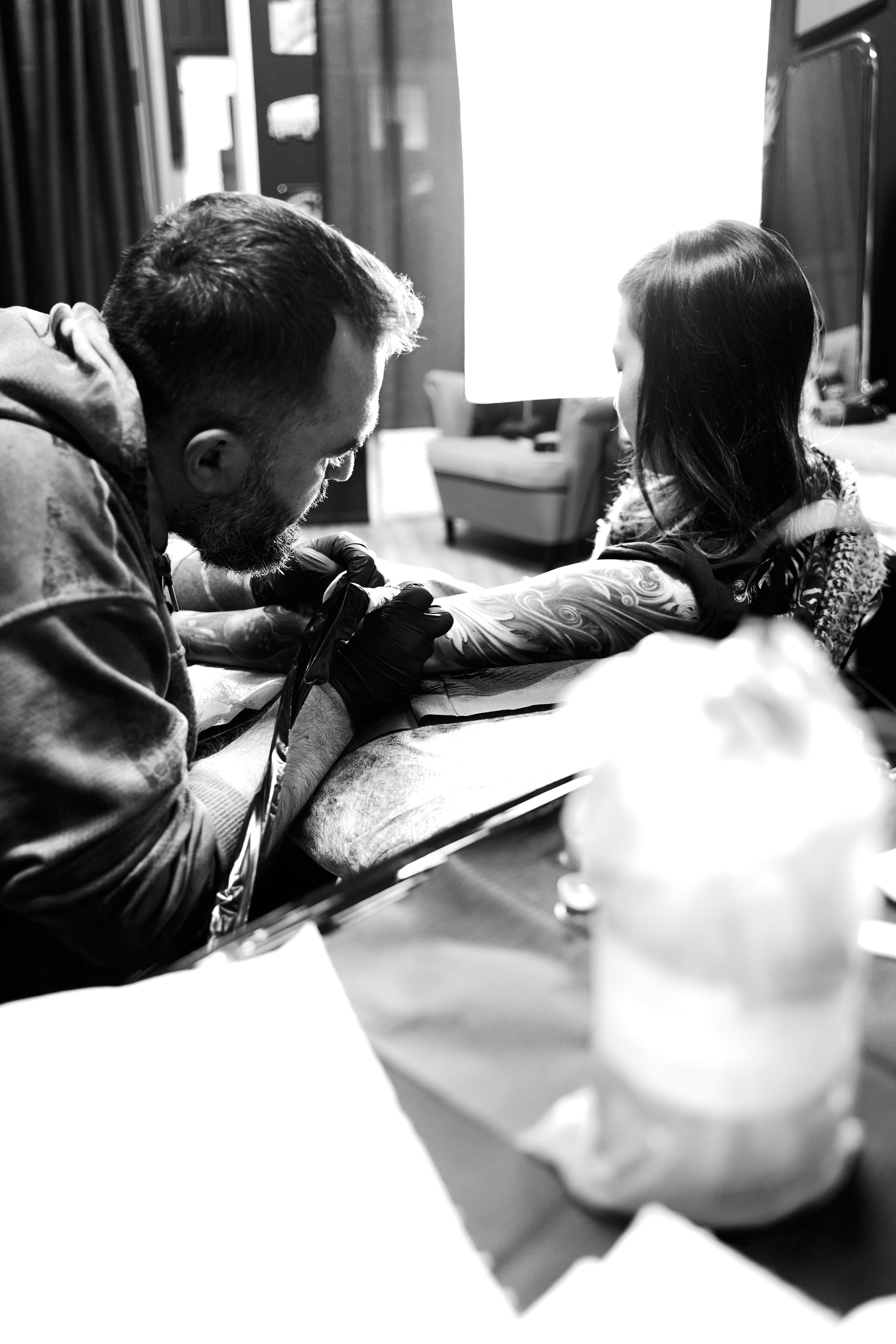 Тату-мастер. Фотограф Москва Арина Клокова