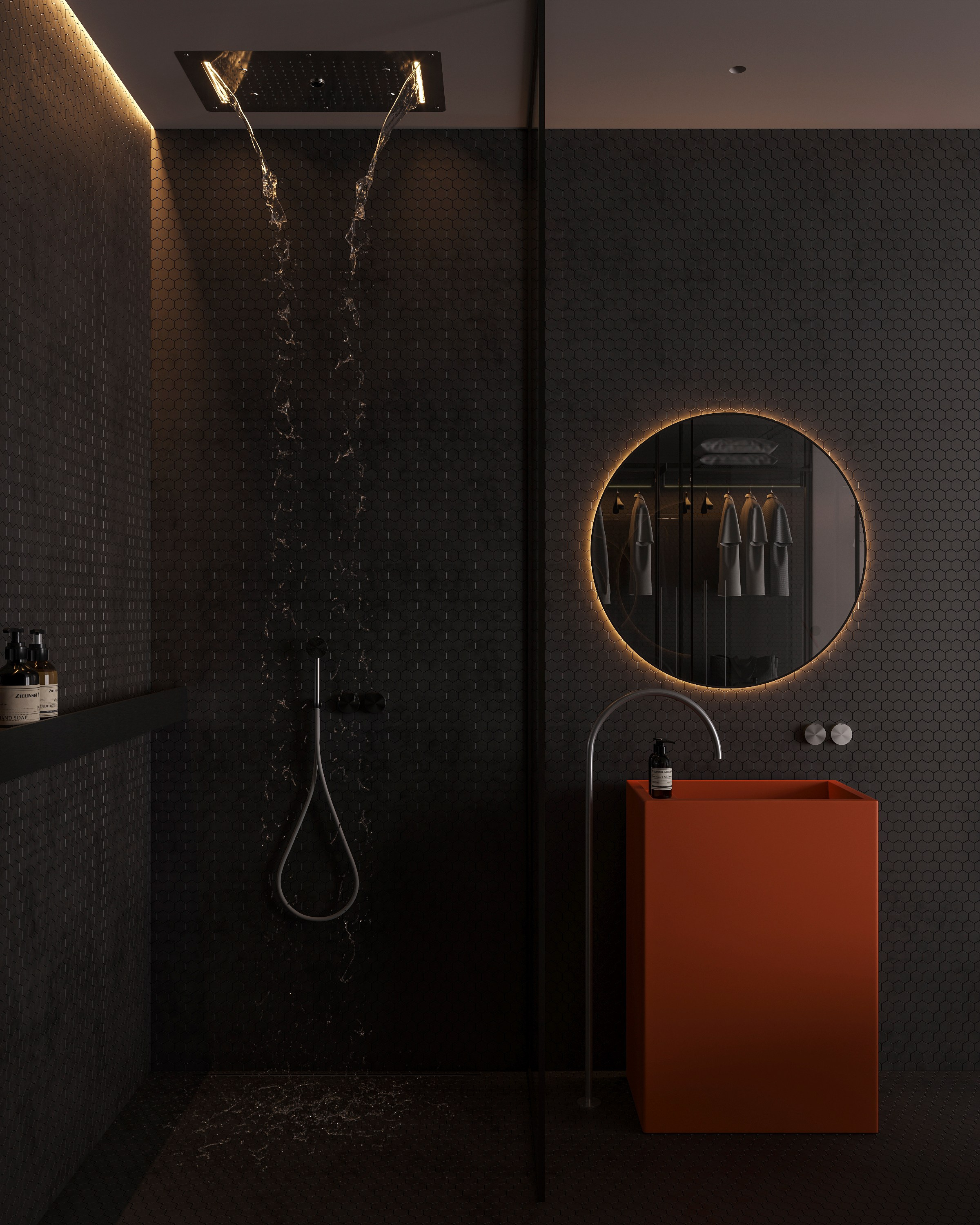 LUXURIOUS SIMPLICITY | BLACK CONCEPT. Interior Visualization by Valerie Stetyukevich