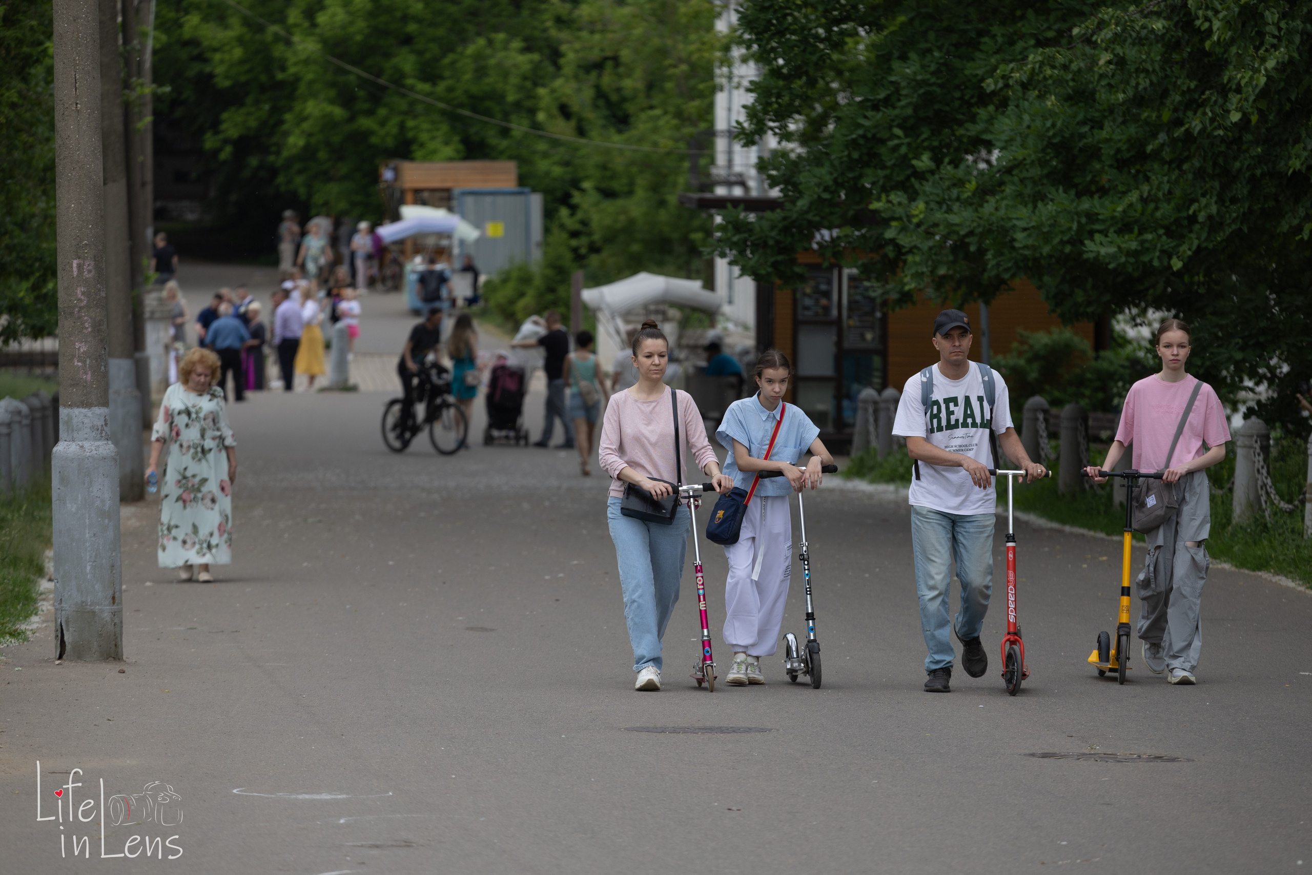 Парк Кузьминки. Фотограф, получающий удовольствие от своей работы
