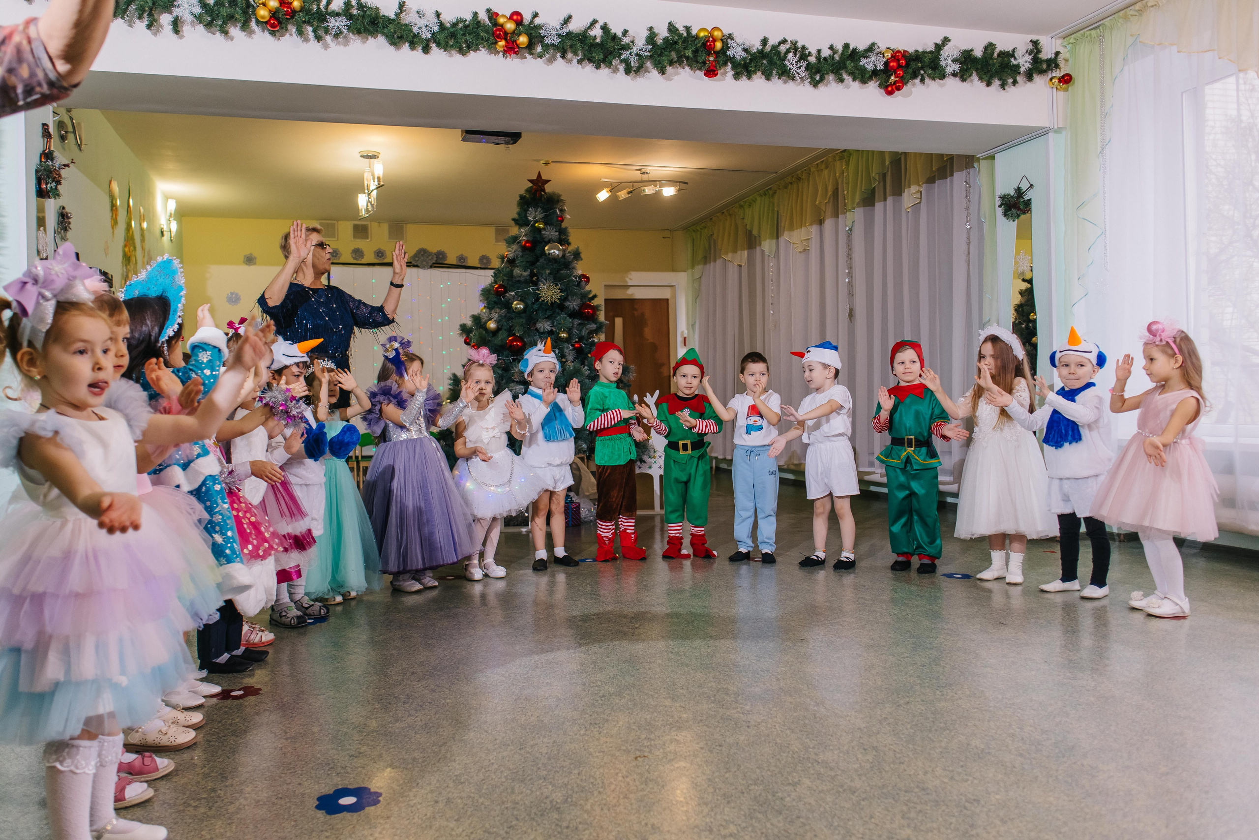 Новогодние утренники в детском саду. Свадебный и семейный фотограф Яна Стражева. Волгоград, Москва