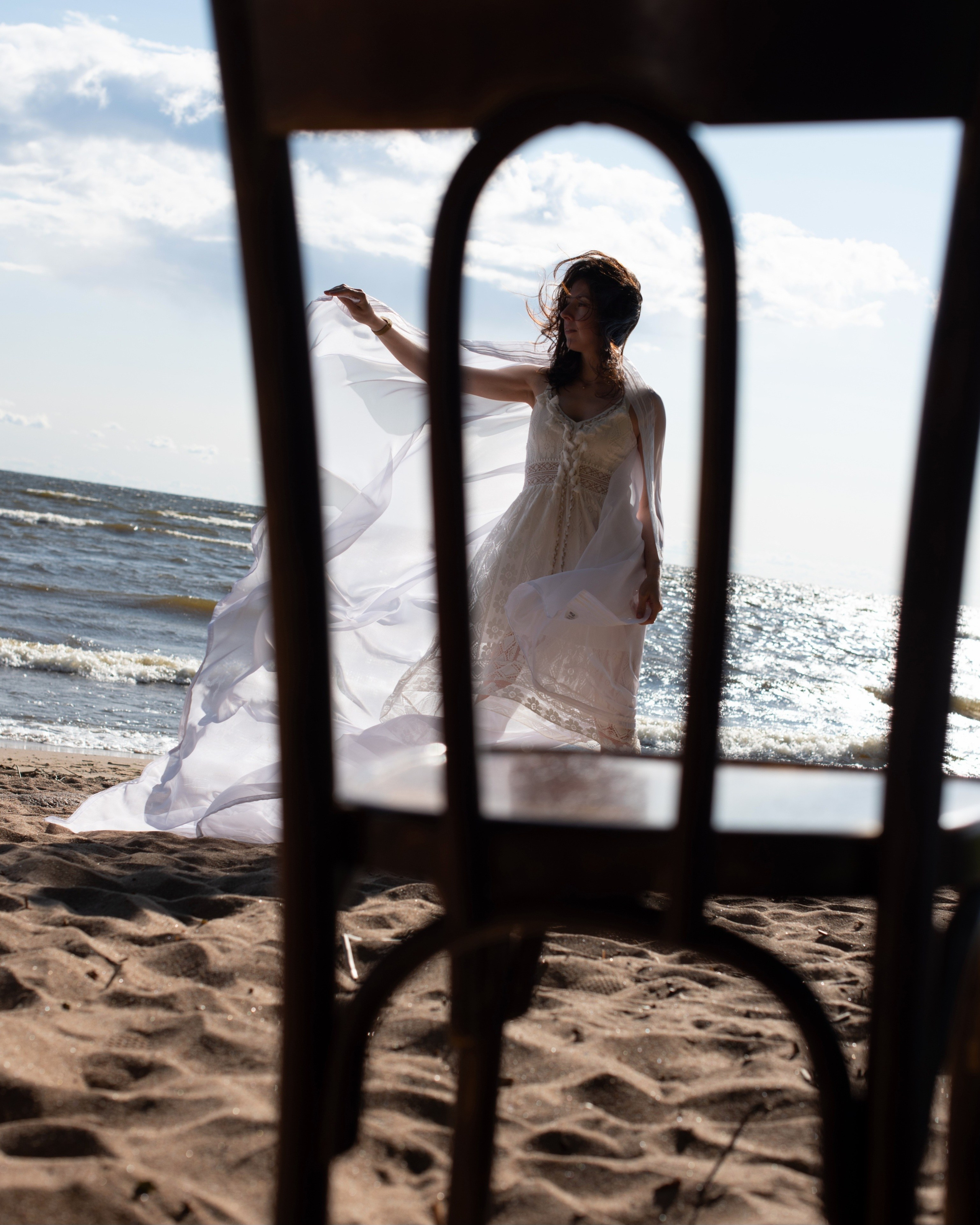 Галя на берегу финского залива. Фотограф в СПБ Светлана Князева