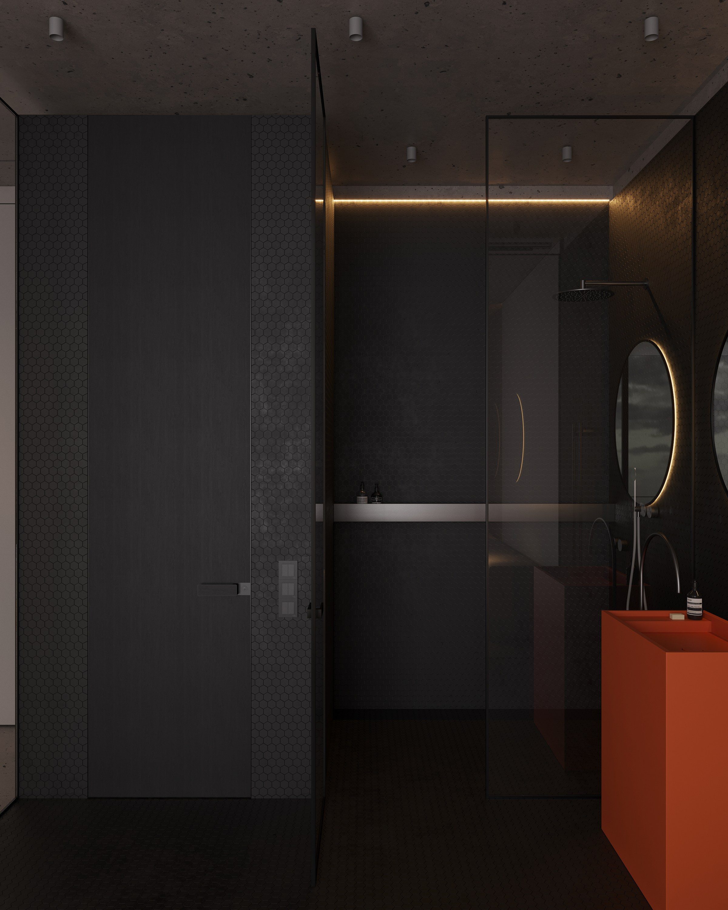 Мастер-спальня с видовым балконом. 3D визуализатор