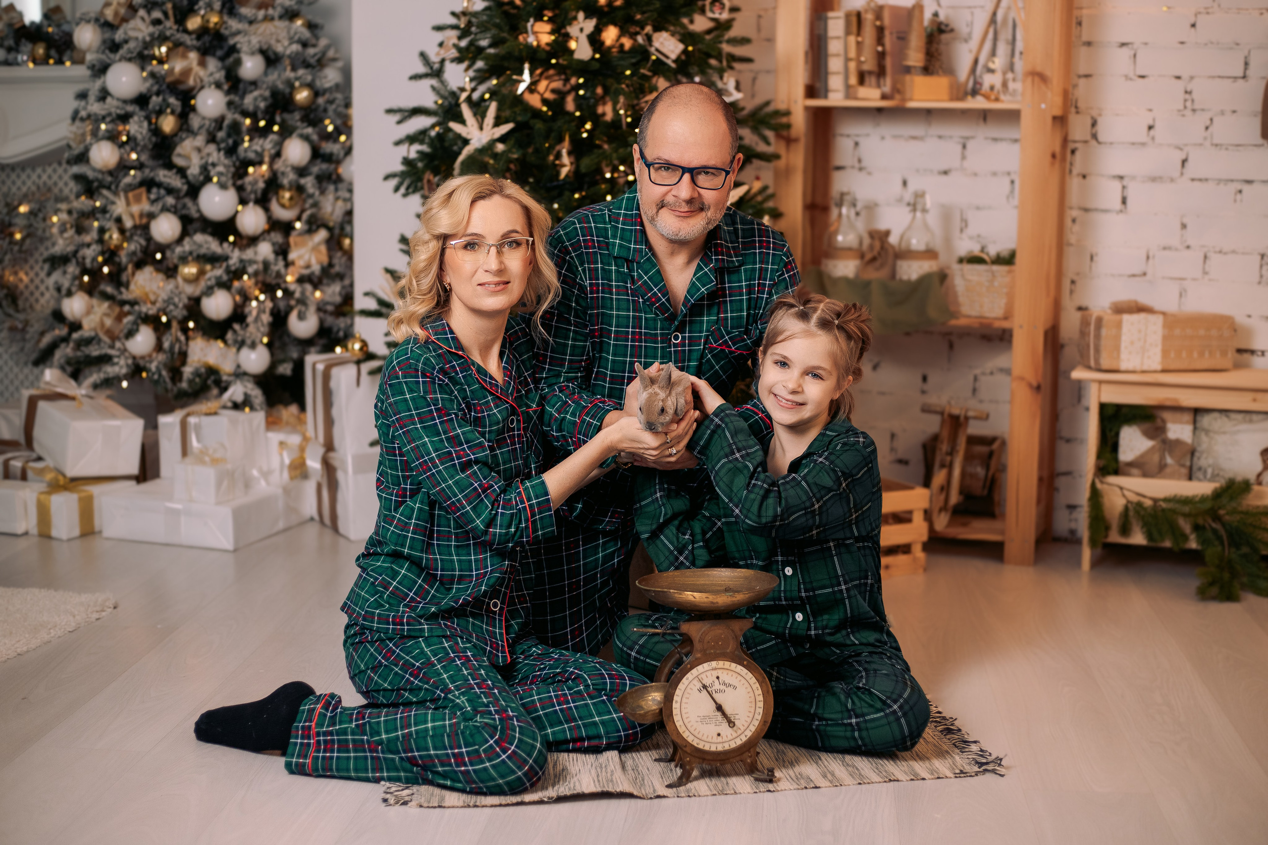 Новогодняя семейная фотосессия в студии OLFI. Фотограф в Санкт-Петербурге, Анна Скворцова