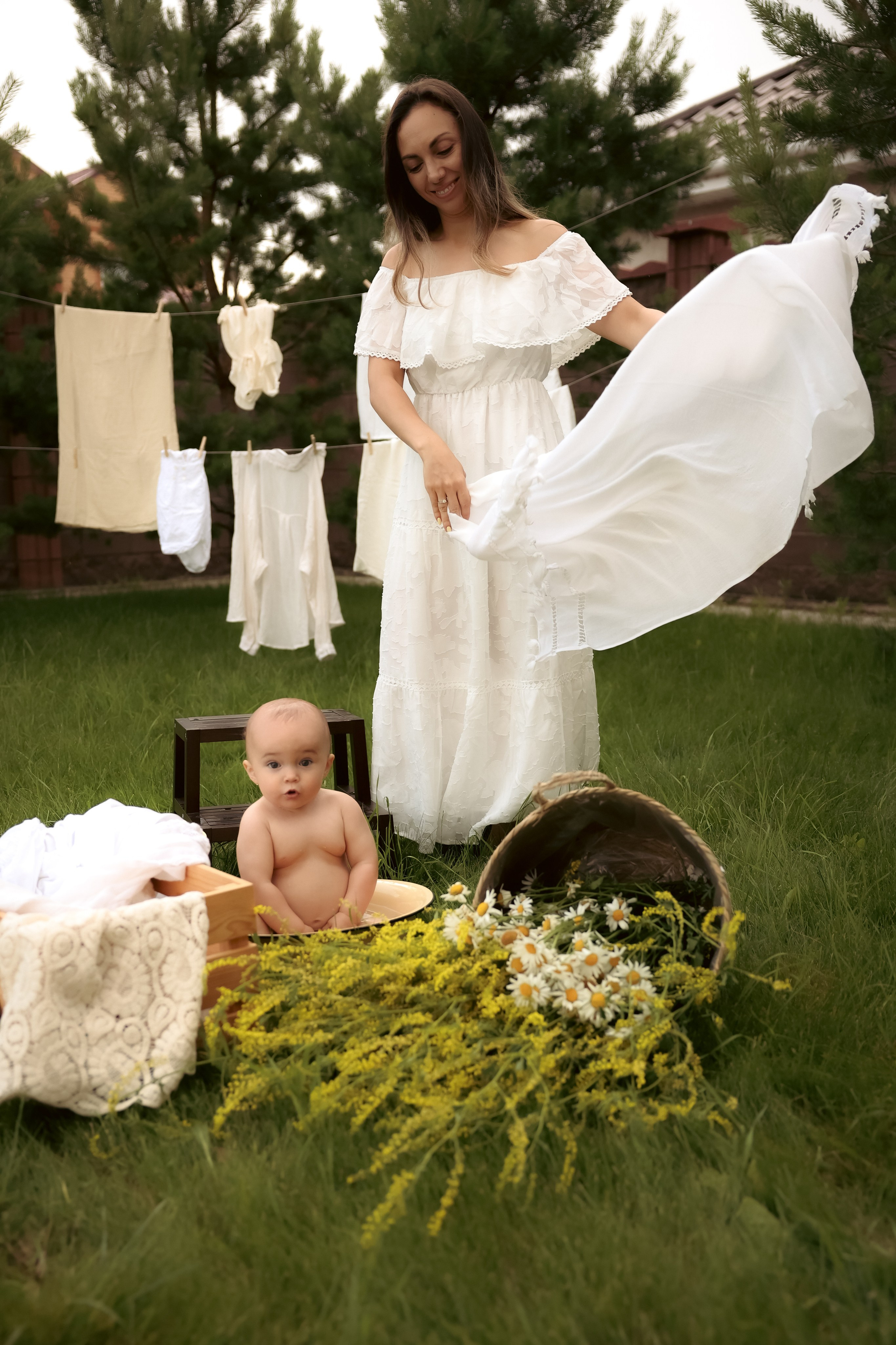Большая стирка. Ваш семейный newborn и lifestyle фотограф в СПБ Наталья Журавлева