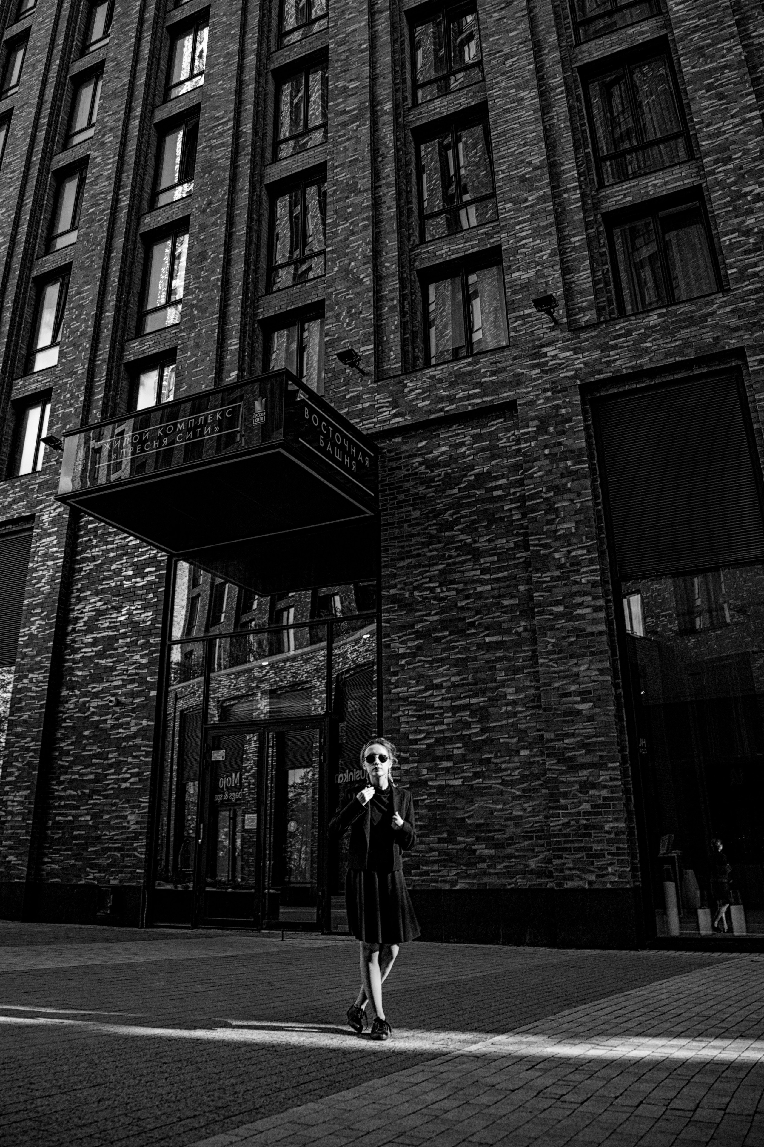 Стильная ЧБ фотосессия в Москве для Катюши. Семейный ФОТОГРАФ в Москве Елена Конд