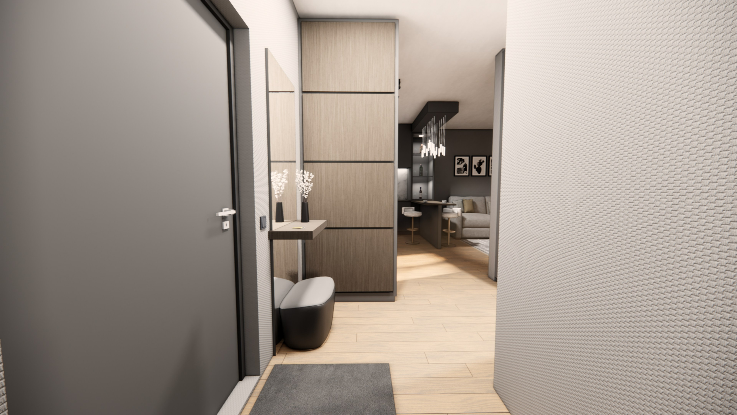 Проект № 2 — Квартира 49 кв. м. LANOIR: визуализация проектов, интерьер, экстерьер, ArchiCAD чертежи | Стерлитамак