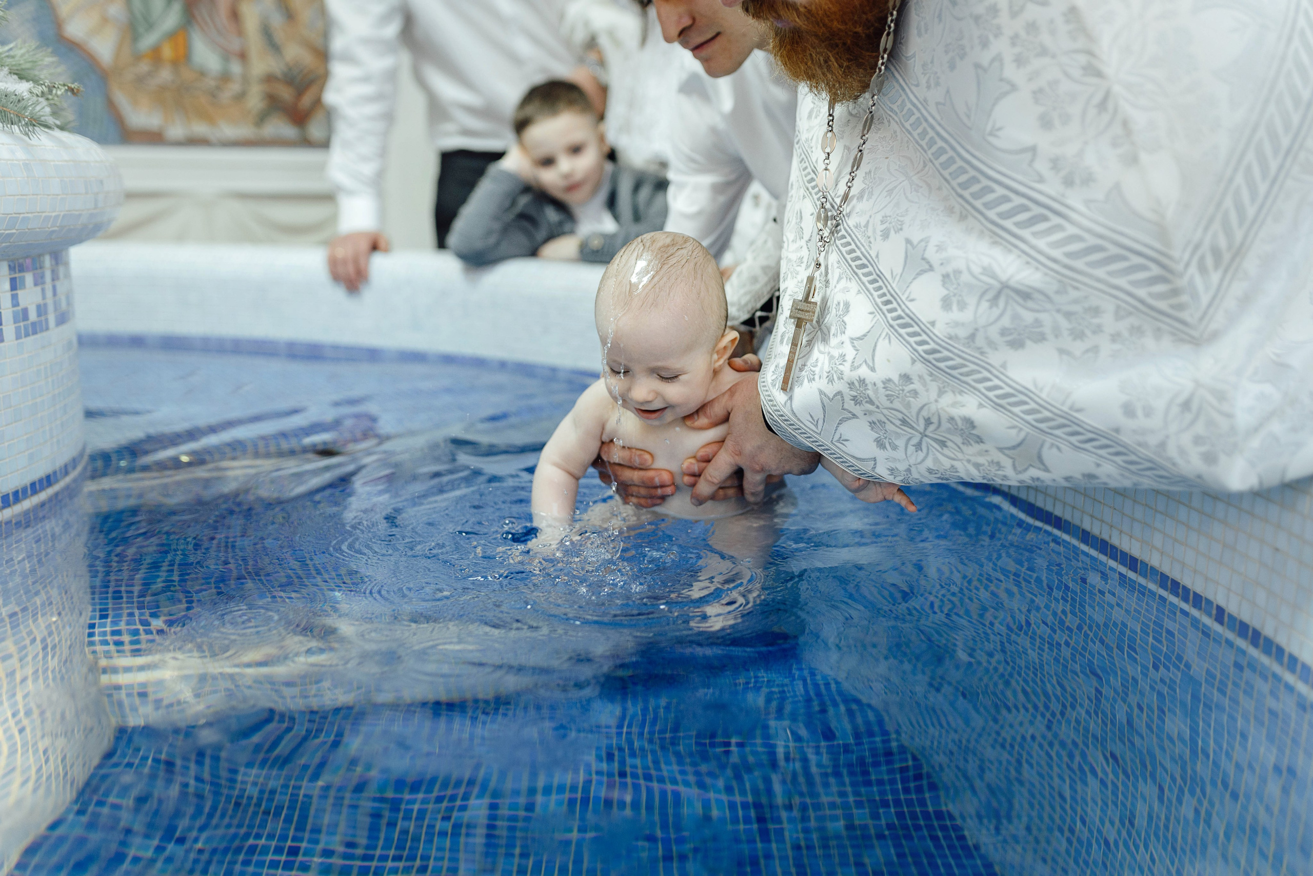 Крещение Матвея, храм Святой Троицы, декабрь 2025