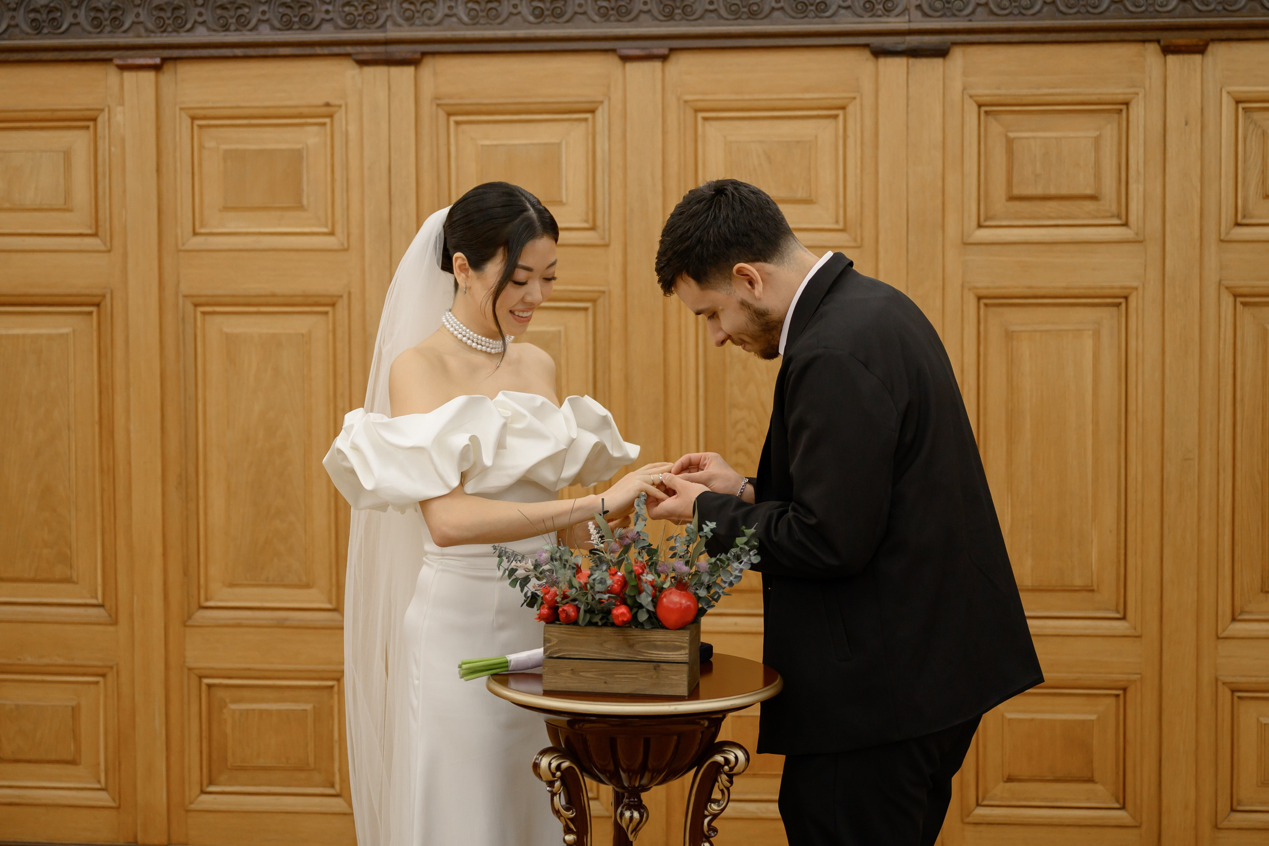 Свадьба для двоих в Москве. Грибоедовский ЗАГС и фотостудия 21 Kult. Semerlina.ru