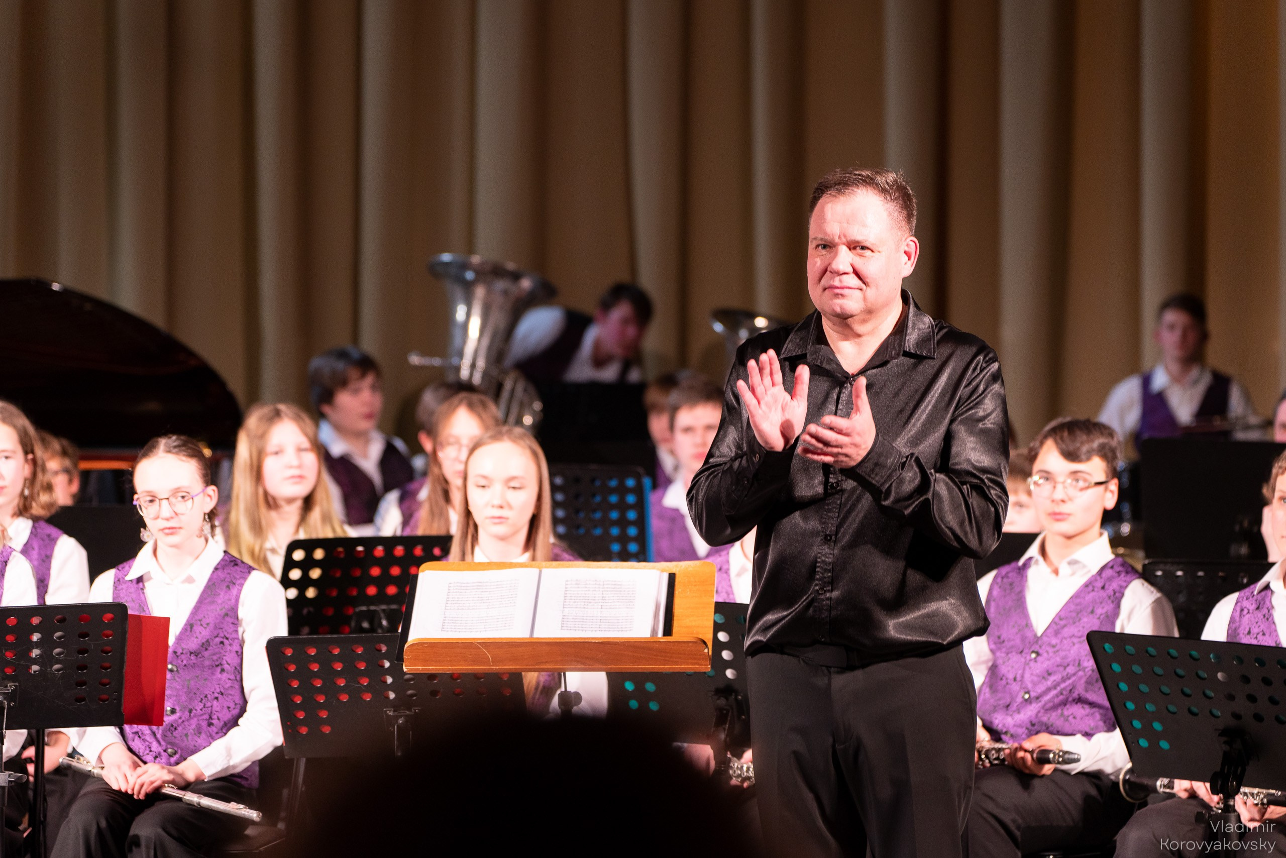 Концерт Духового оркестра ЦГИ ко Дню защитника Отечества. Фотограф Владимир Коровяковский