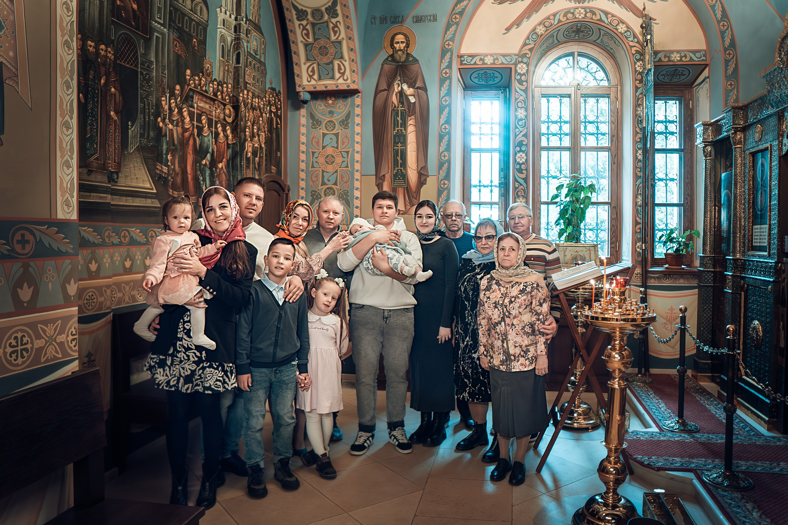 Таинство Крещения Артема, Ангелины и Адрианы