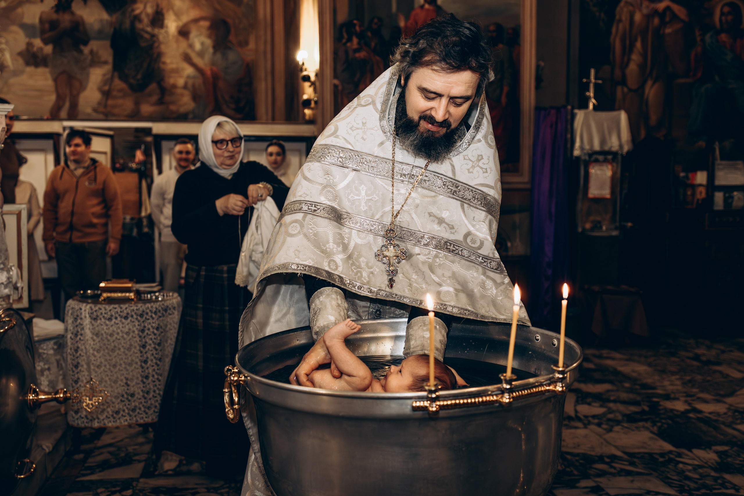 Крещение в Храме Воскресения Словущего в Даниловской Слободе. Главная