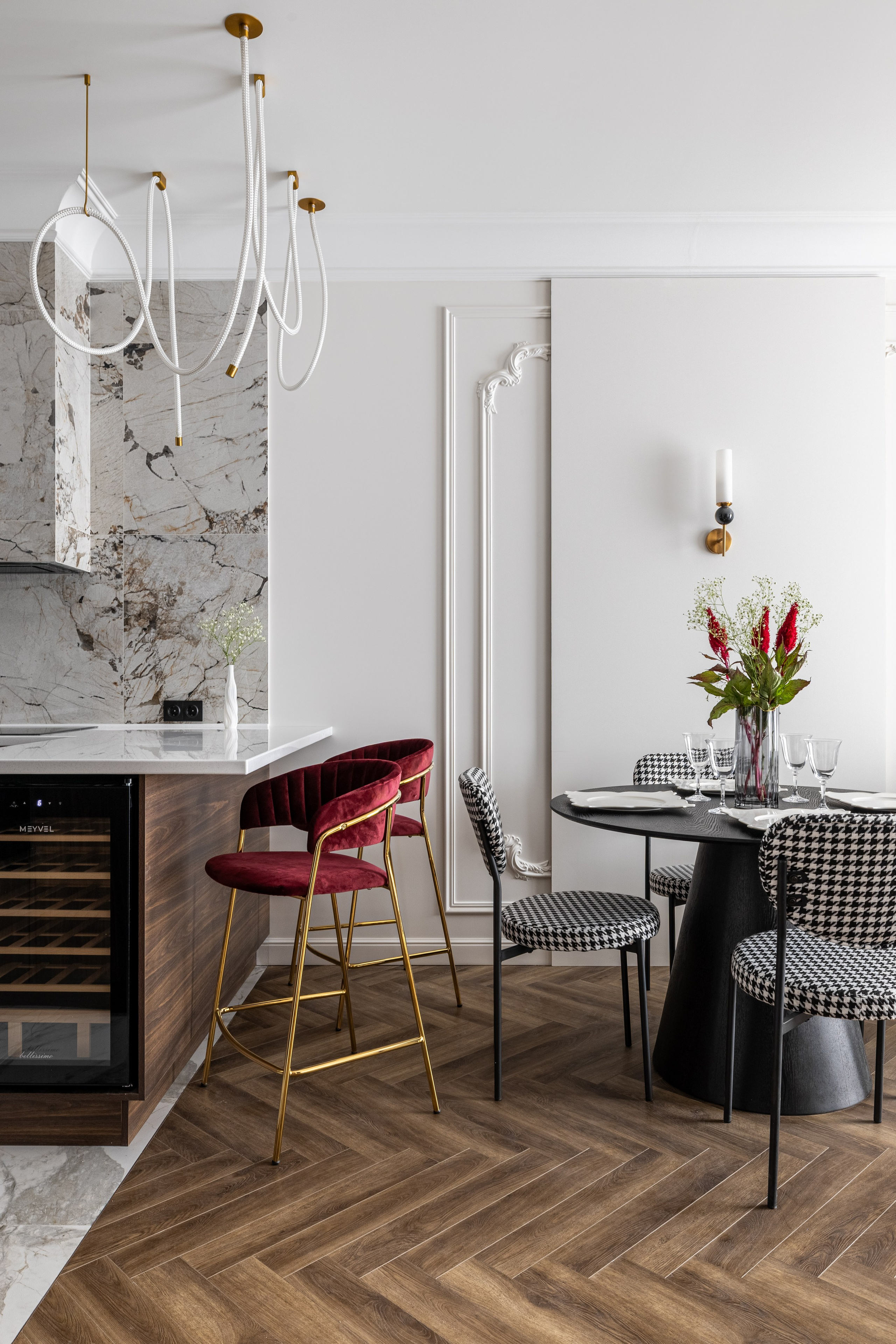 Неоклассика с винными акцентами. ЖК «Will Towers». Veselinskiy| Интерьерный фотограф | Москва