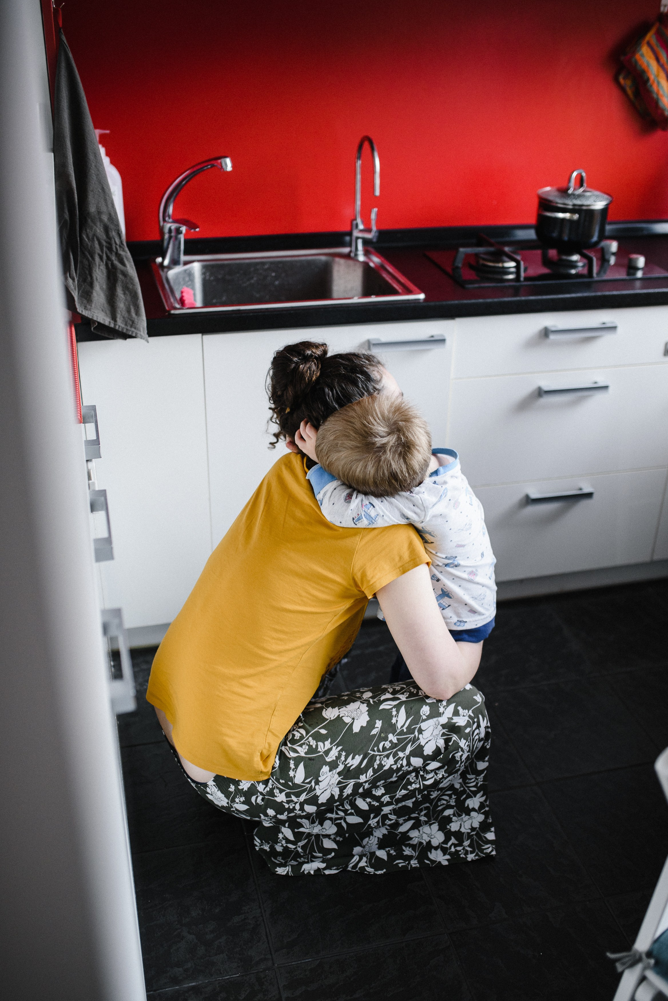 Игорь, Мила и Михаил Игоревич, домашняя история. Фотограф Денис Неместо, портрет, репортаж