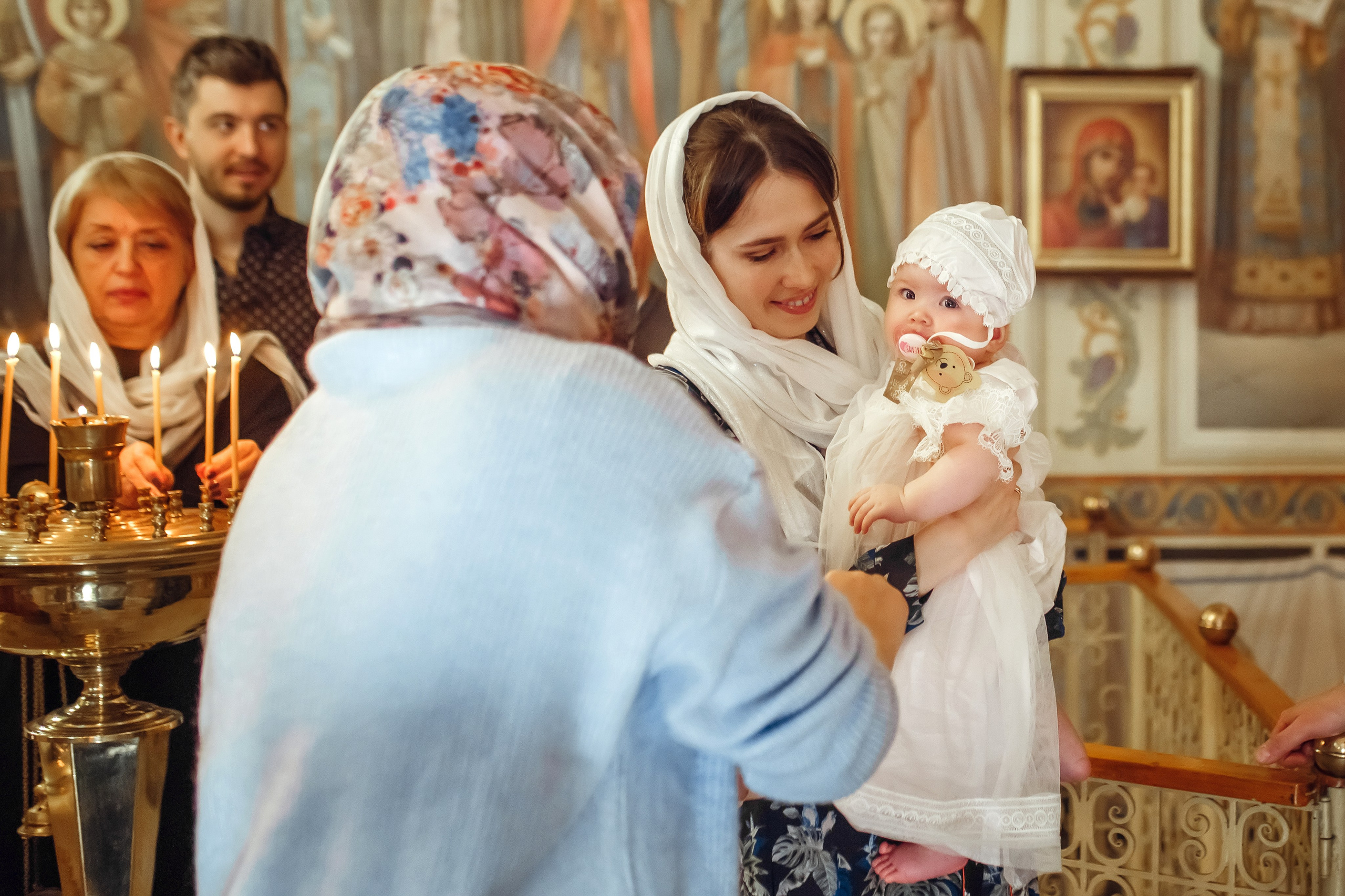 Крещение Валерии. Фотограф на Крещение, семейный фотограф в Москве