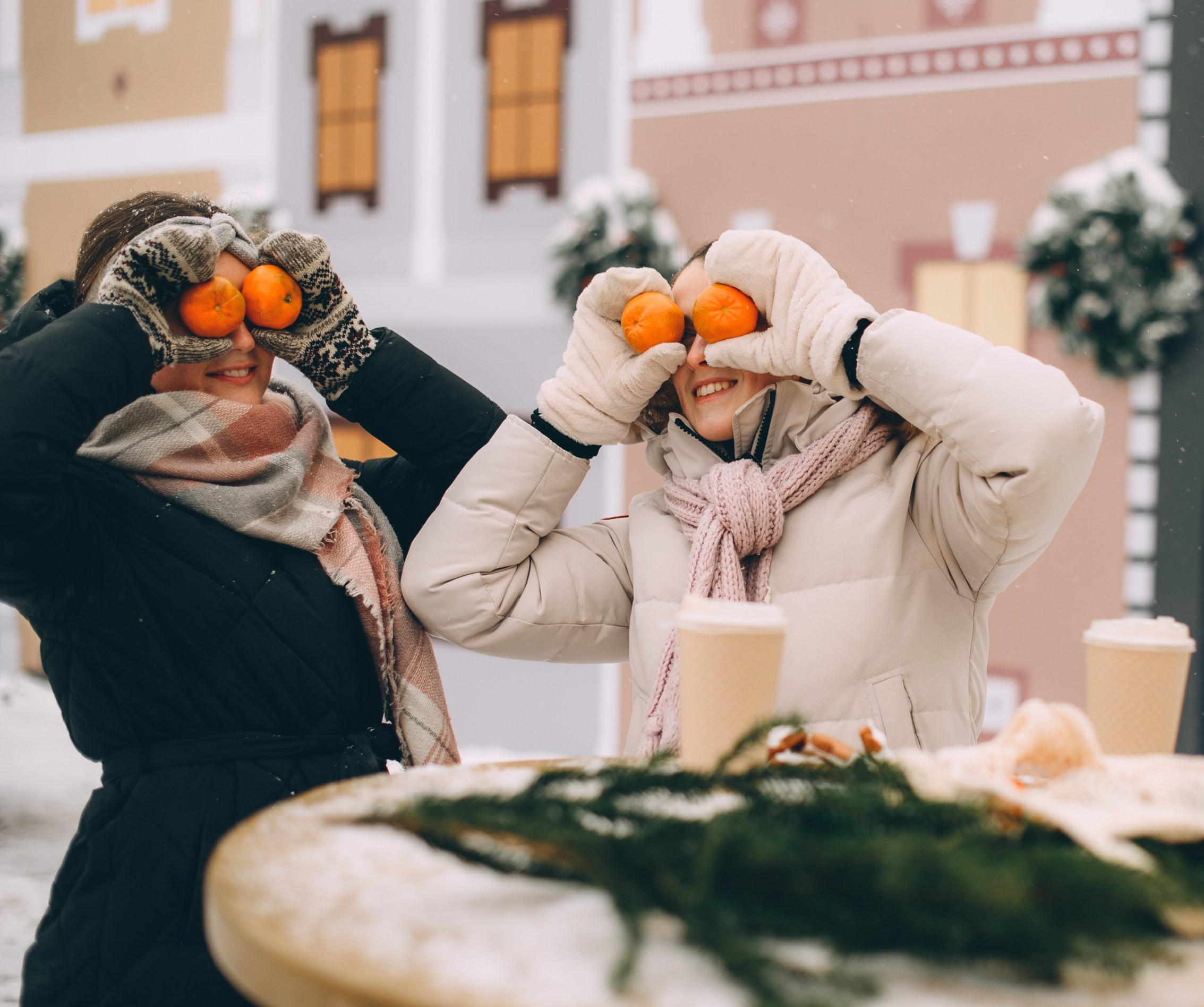Рождественская ярмарка с подружкой. Свадебный и семейный фотограф София Невская