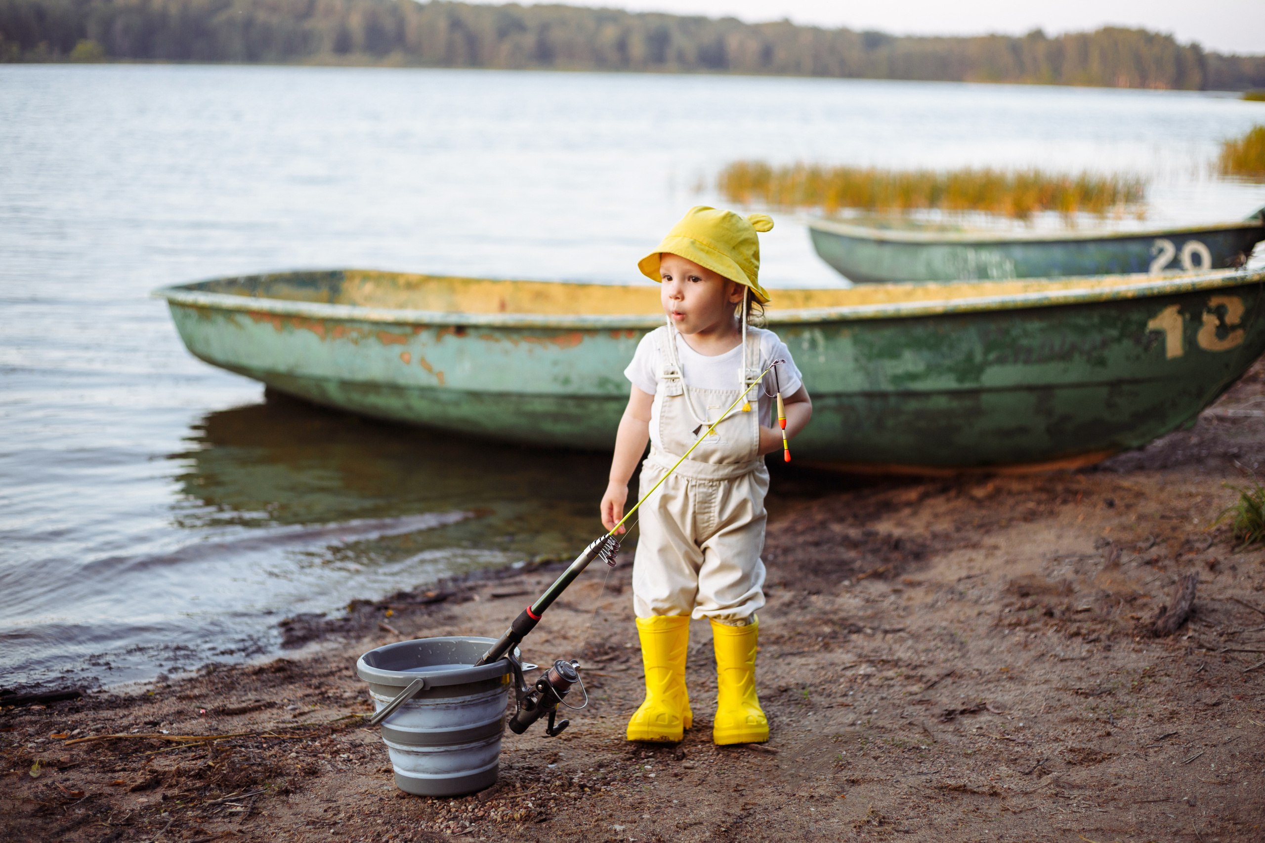 Маленькая рыбачка. Фотограф новорожденных Тверь Диана Муляева
