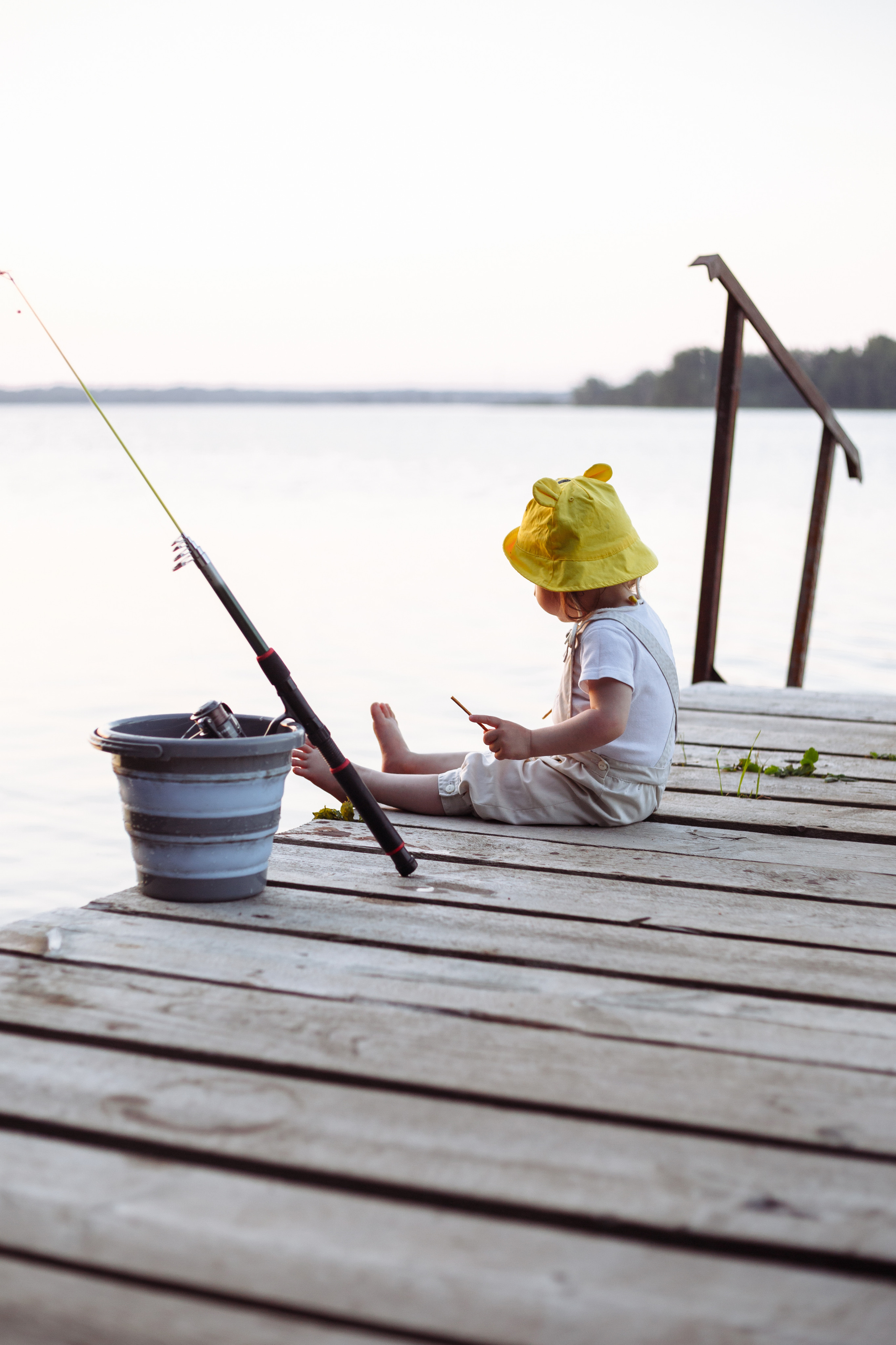 Маленькая рыбачка. Фотограф новорожденных Тверь Диана Муляева