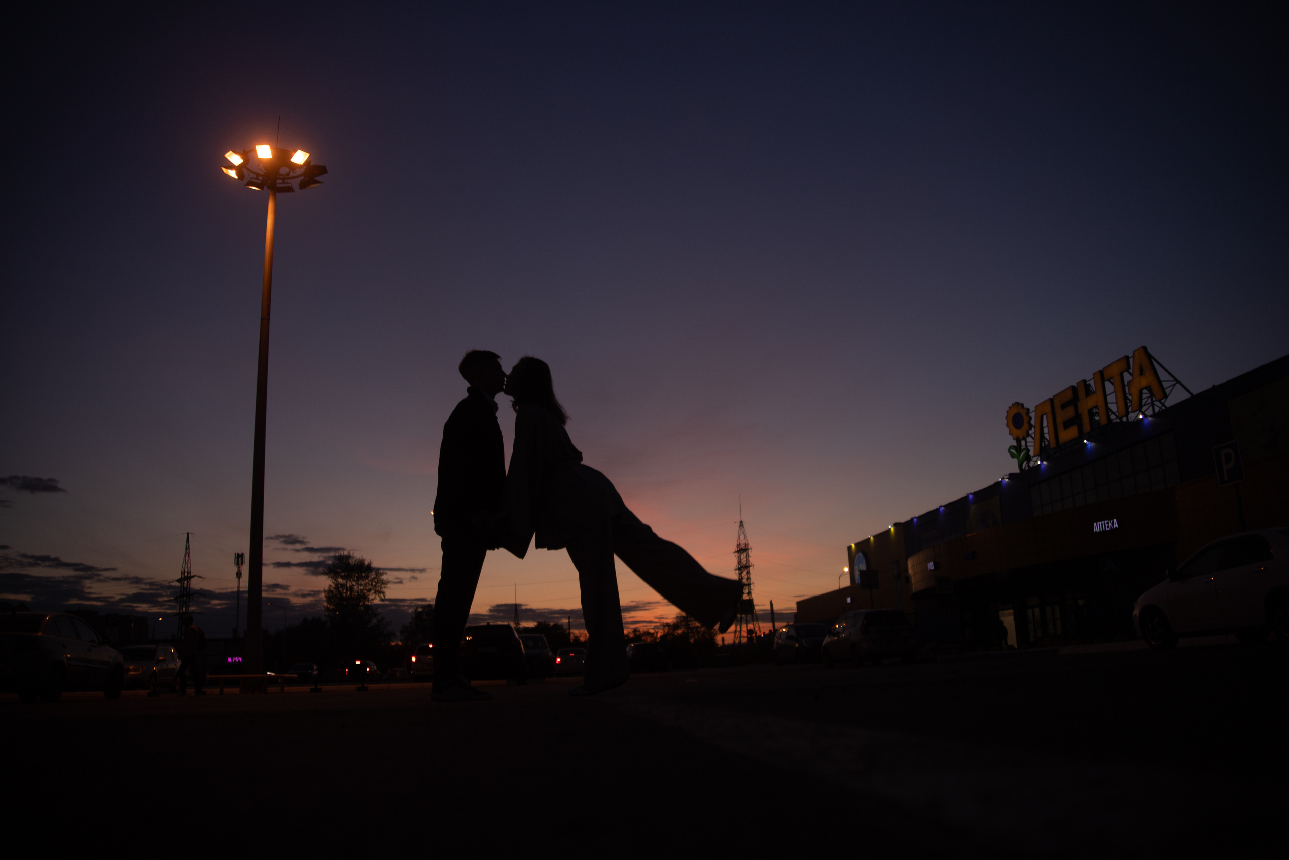 Саша и Слава на закате. Женский и семейный фотограф в Томске Алиса Качан