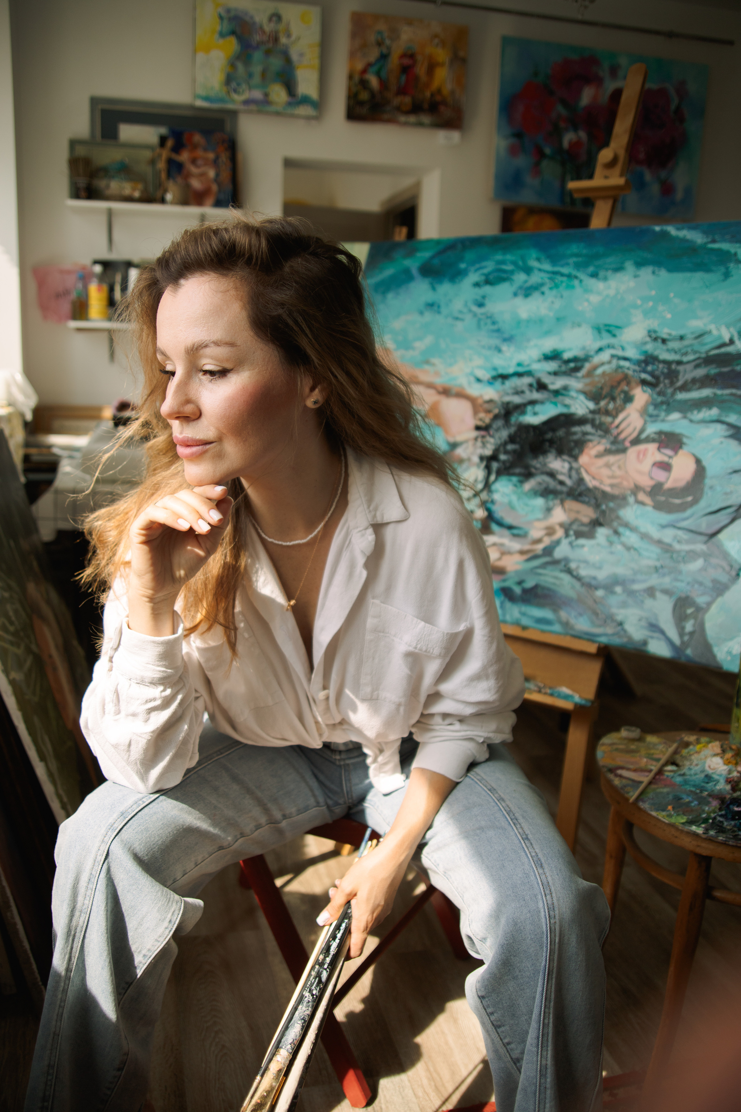 В творческой мастерской. Женский и семейный фотограф в Томске Алиса Качан