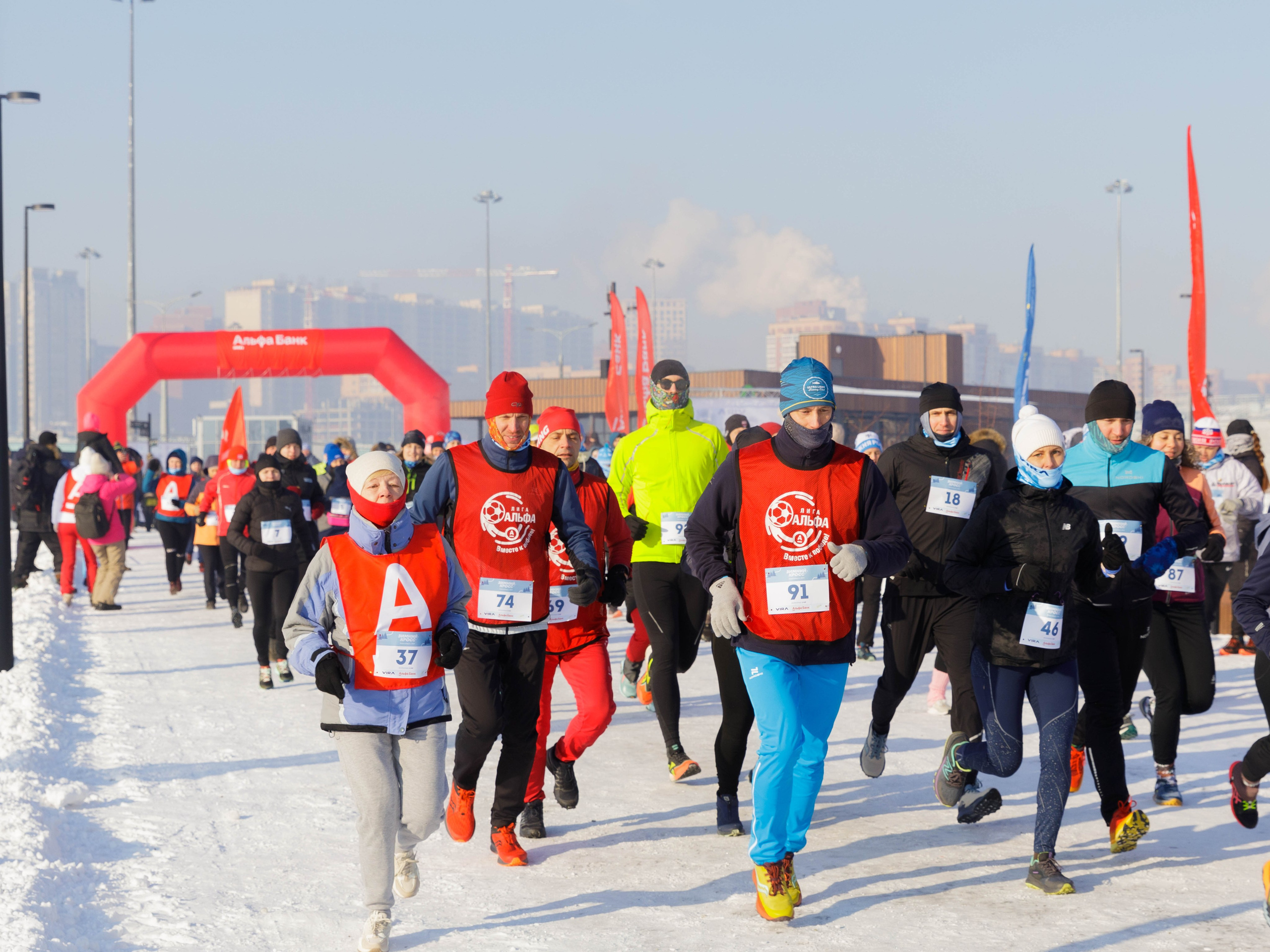 Альфа — Банк. Зимний кросс. Репортажный фотограф в Новосибирске Алена Помазунова