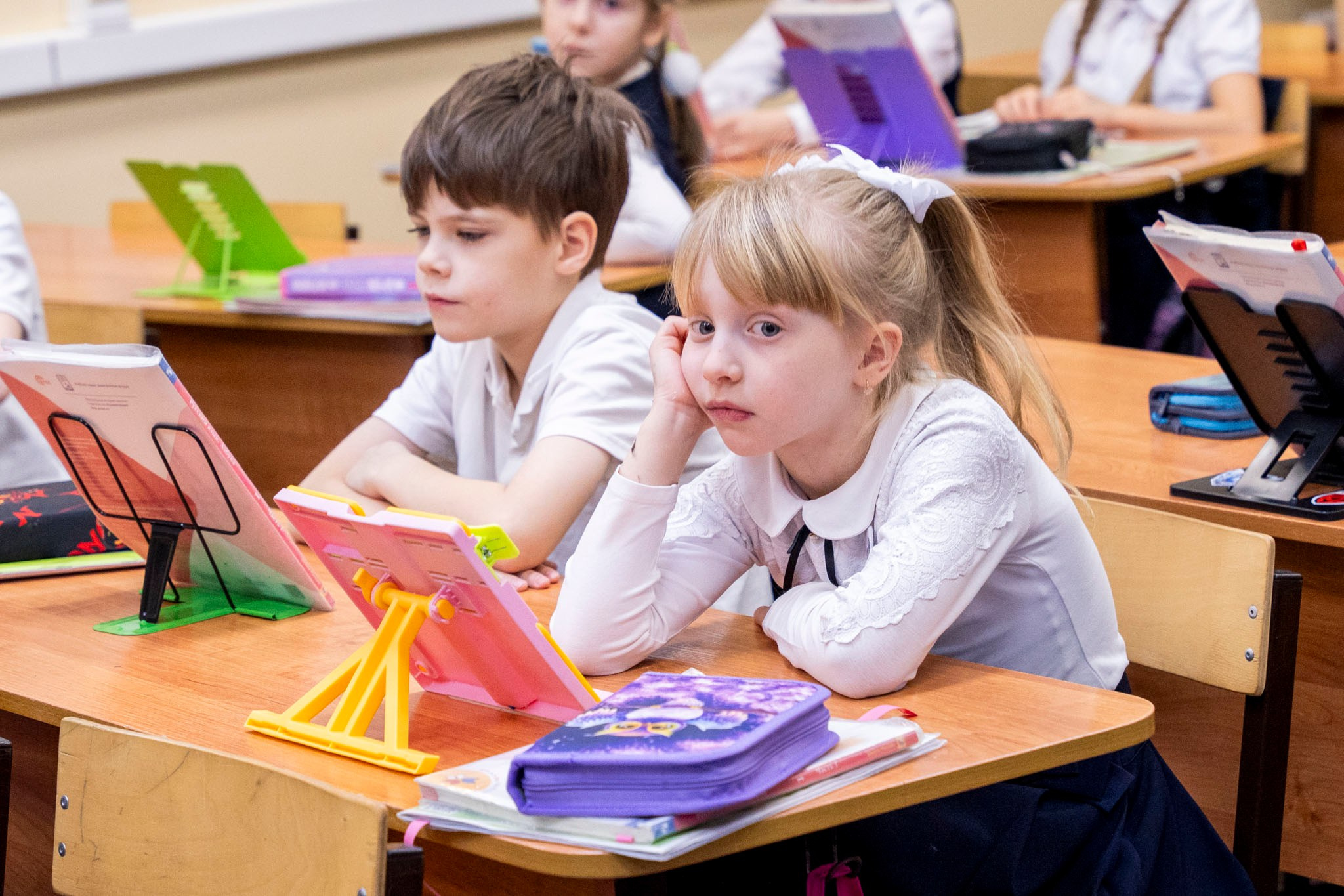 Открытый урок в 1 классе. Фотограф Юлия Попова