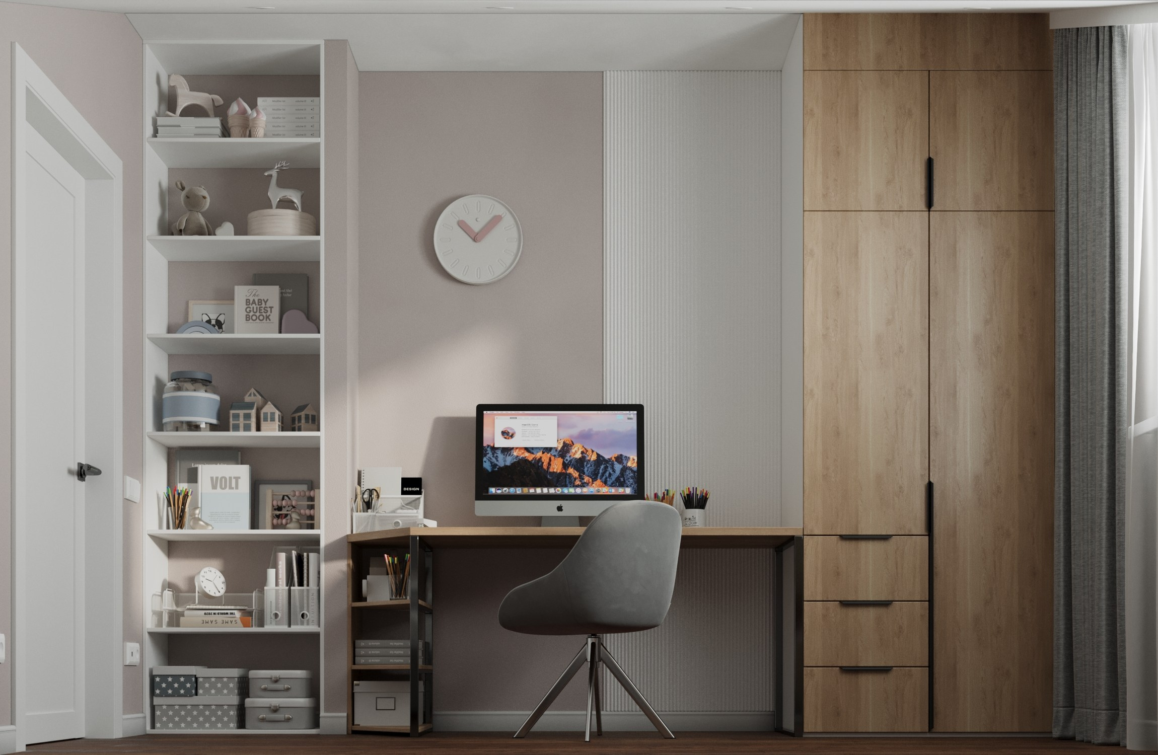 Проект квартиры в Хрустальном парке. 3D-дизайнер Кристина Пуляевская