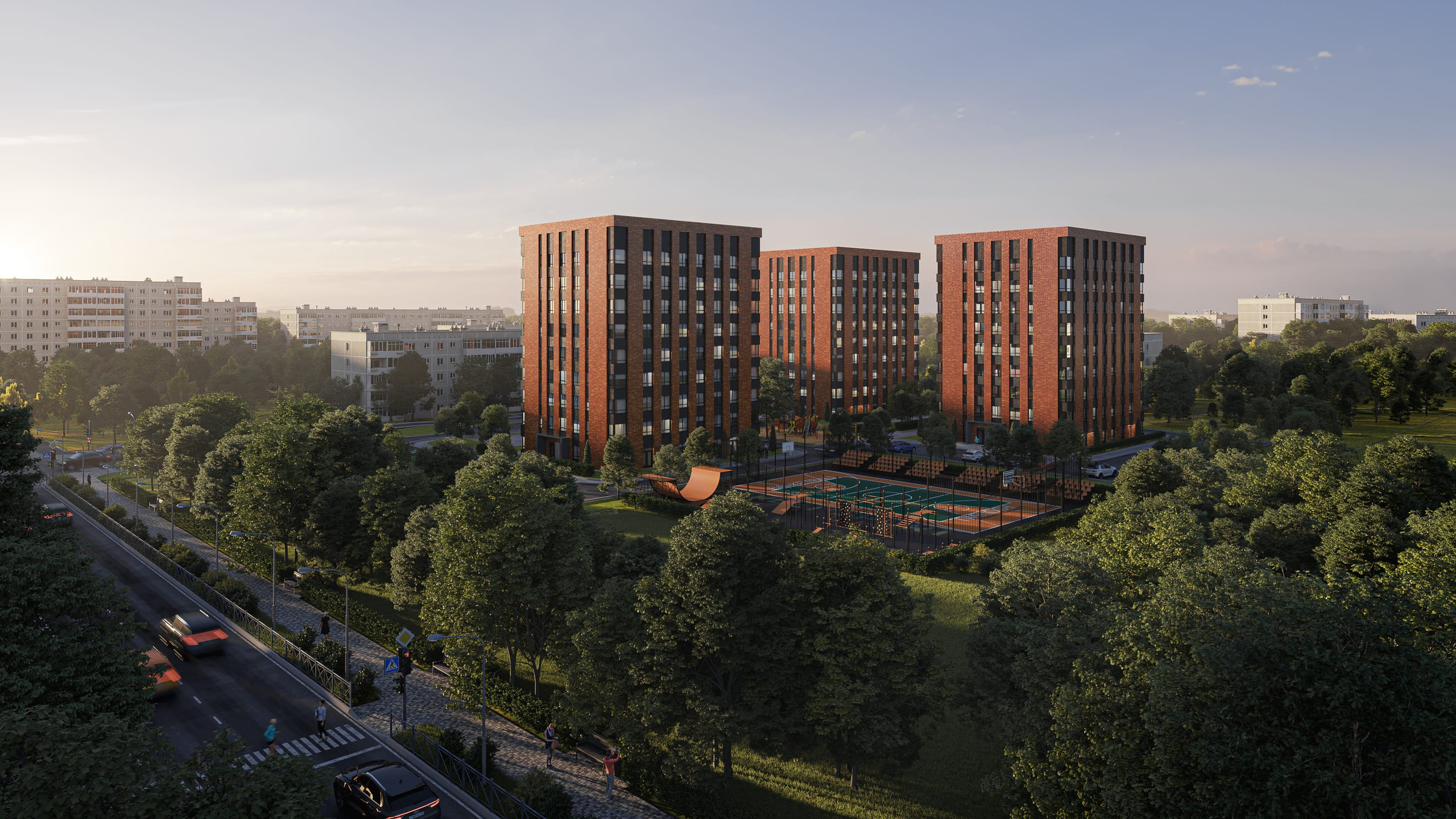 Архитектурная визуализация жилого комплекса