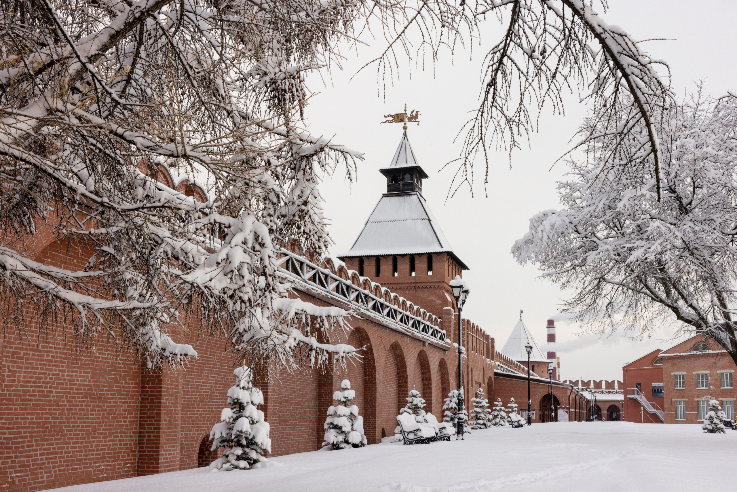 Тульский кремль после снегопада 16 декабря 2022 года. Фотограф в Туле Крупский АнДРей. Фотостудия «КАДР71» в Туле