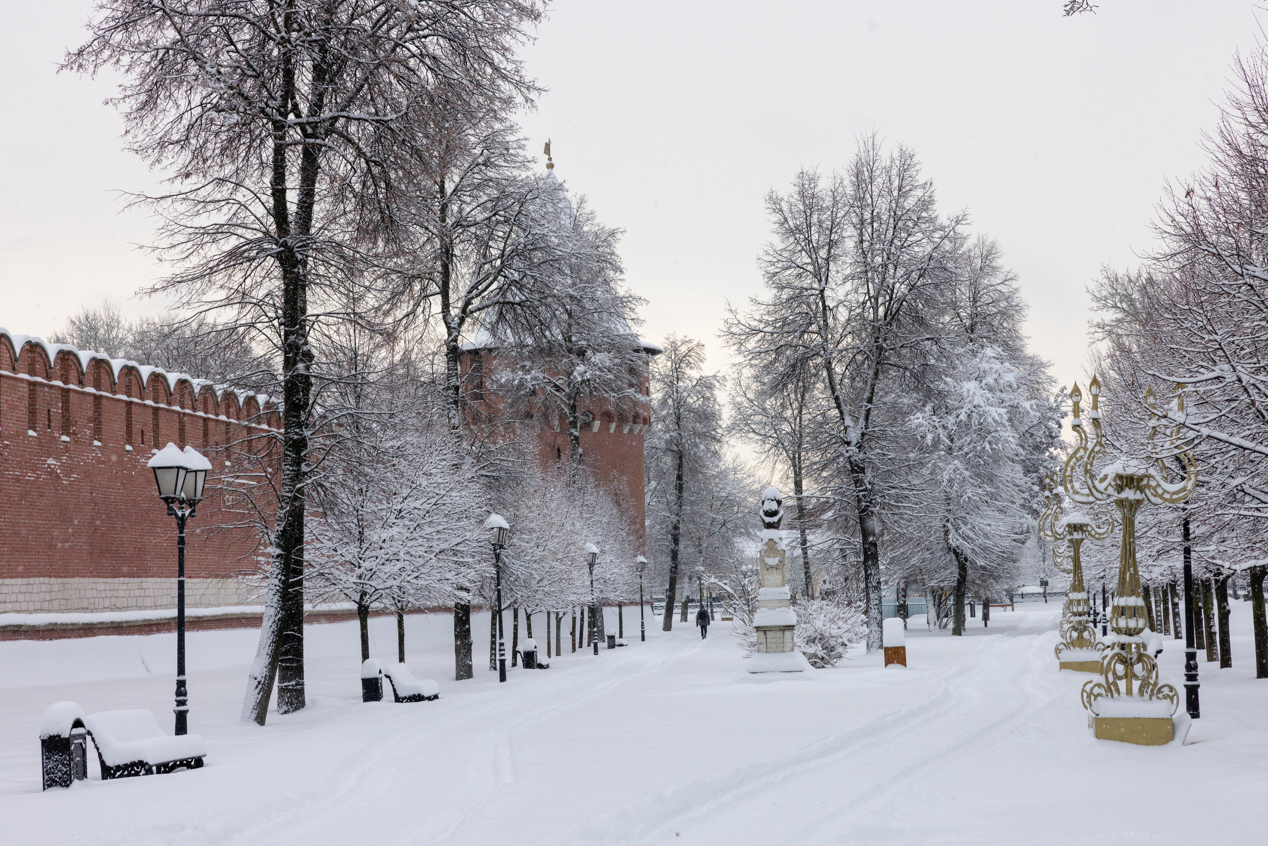 Тульский кремль после снегопада 16 декабря 2022 года. Фотограф в Туле Крупский АнДРей. Фотостудия «КАДР71» в Туле