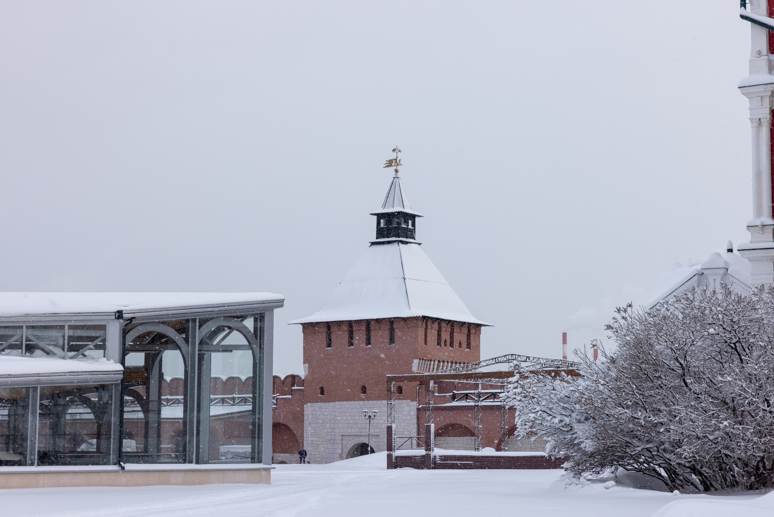 Тульский кремль после снегопада 16 декабря 2022 года. Фотограф в Туле Крупский АнДРей. Фотостудия «КАДР71» в Туле
