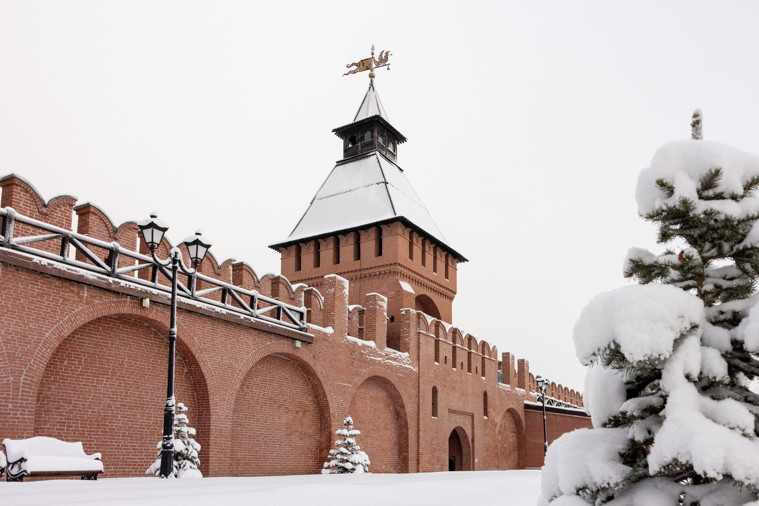 Тульский кремль после снегопада 16 декабря 2022 года. Фотограф в Туле Крупский АнДРей. Фотостудия «КАДР71» в Туле