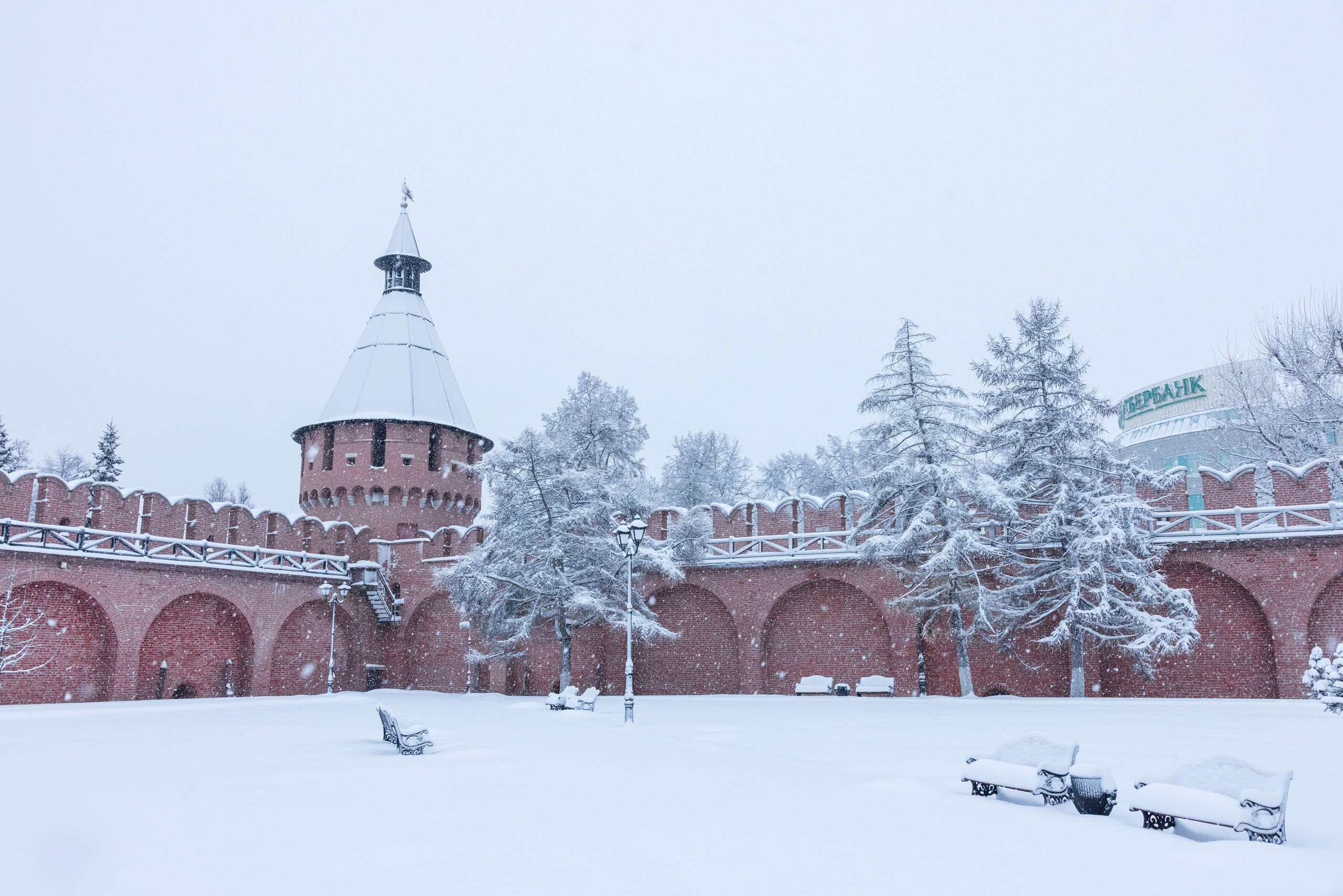 Тульский кремль после снегопада 16 декабря 2022 года. Фотограф в Туле Крупский АнДРей. Фотостудия «КАДР71» в Туле