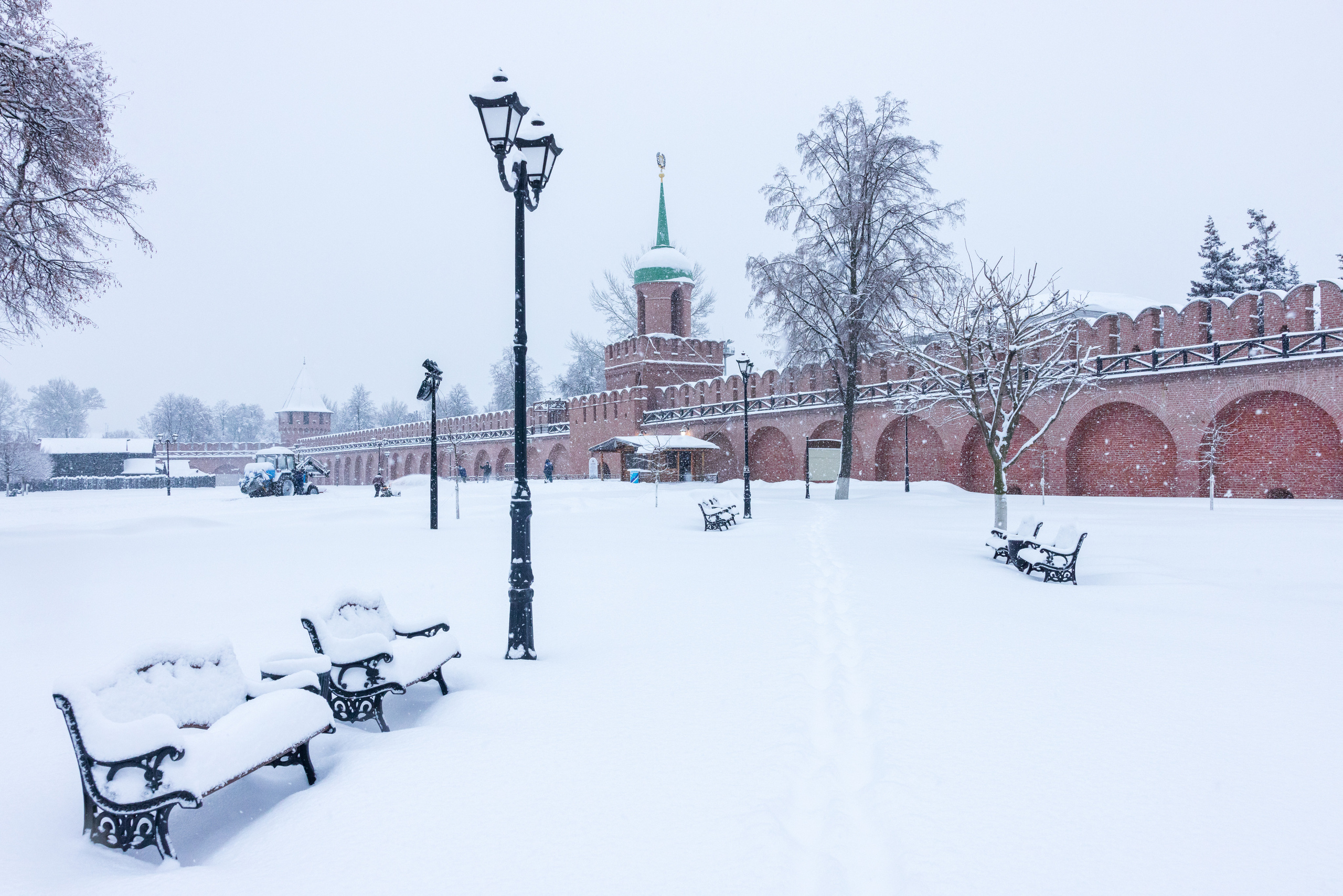 Тульский кремль после снегопада 16 декабря 2022 года. Фотограф в Туле Крупский АнДРей. Фотостудия «КАДР71» в Туле