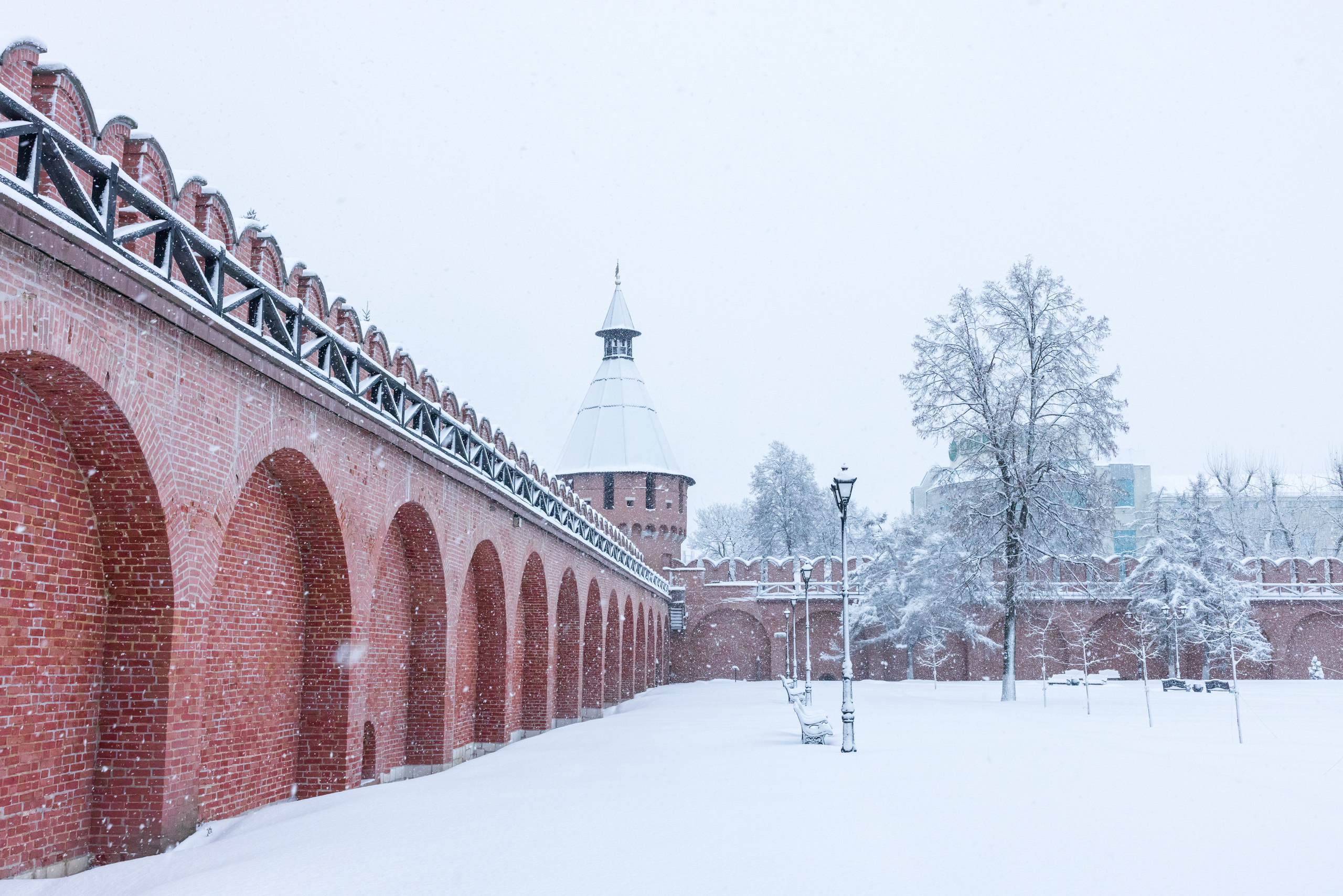 Тульский кремль после снегопада 16 декабря 2022 года. Фотограф в Туле Крупский АнДРей. Фотостудия «КАДР71» в Туле