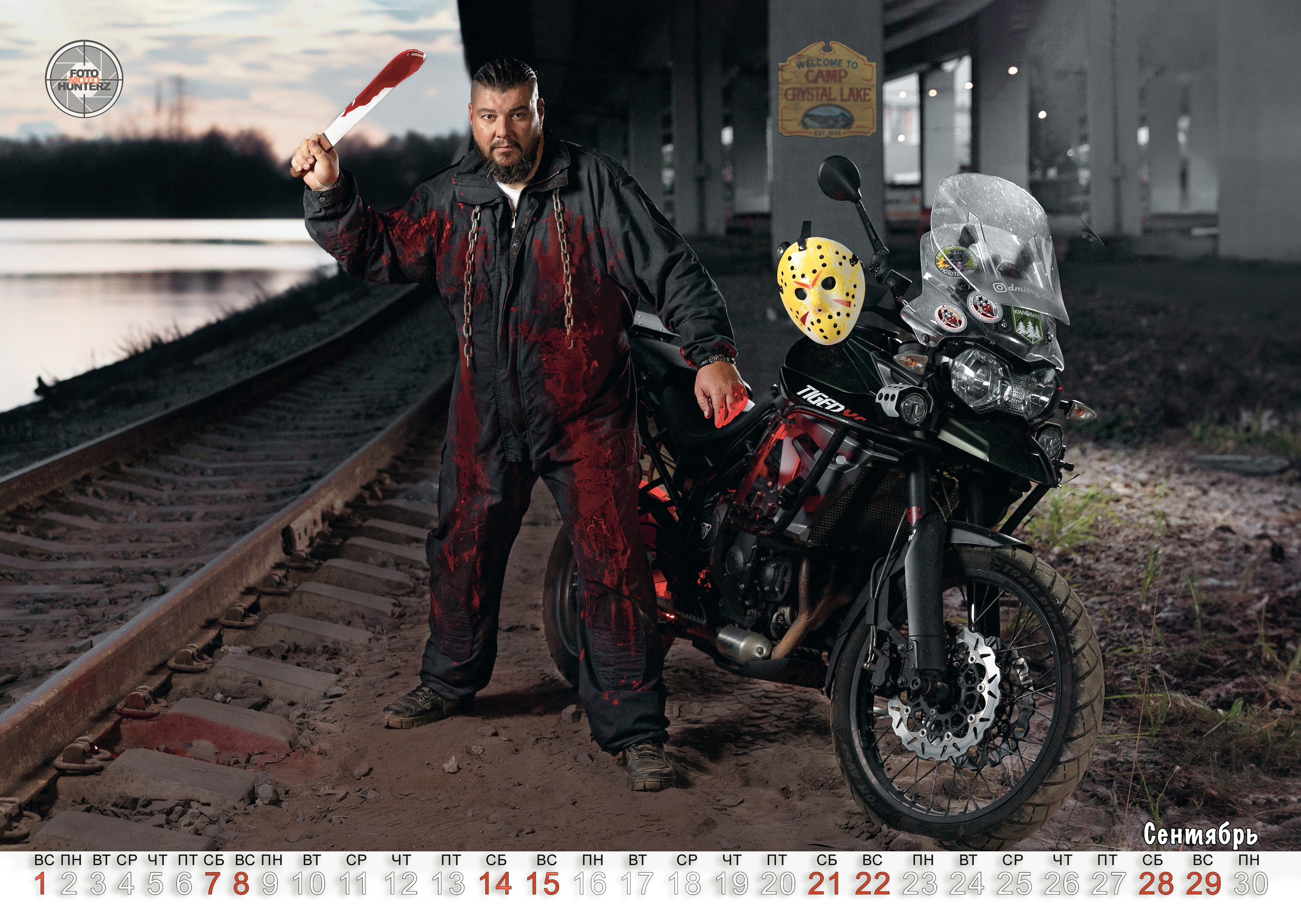 Календарь Mens24. FotoMotoHunterZ — фотографии мотоциклистов на улицах города