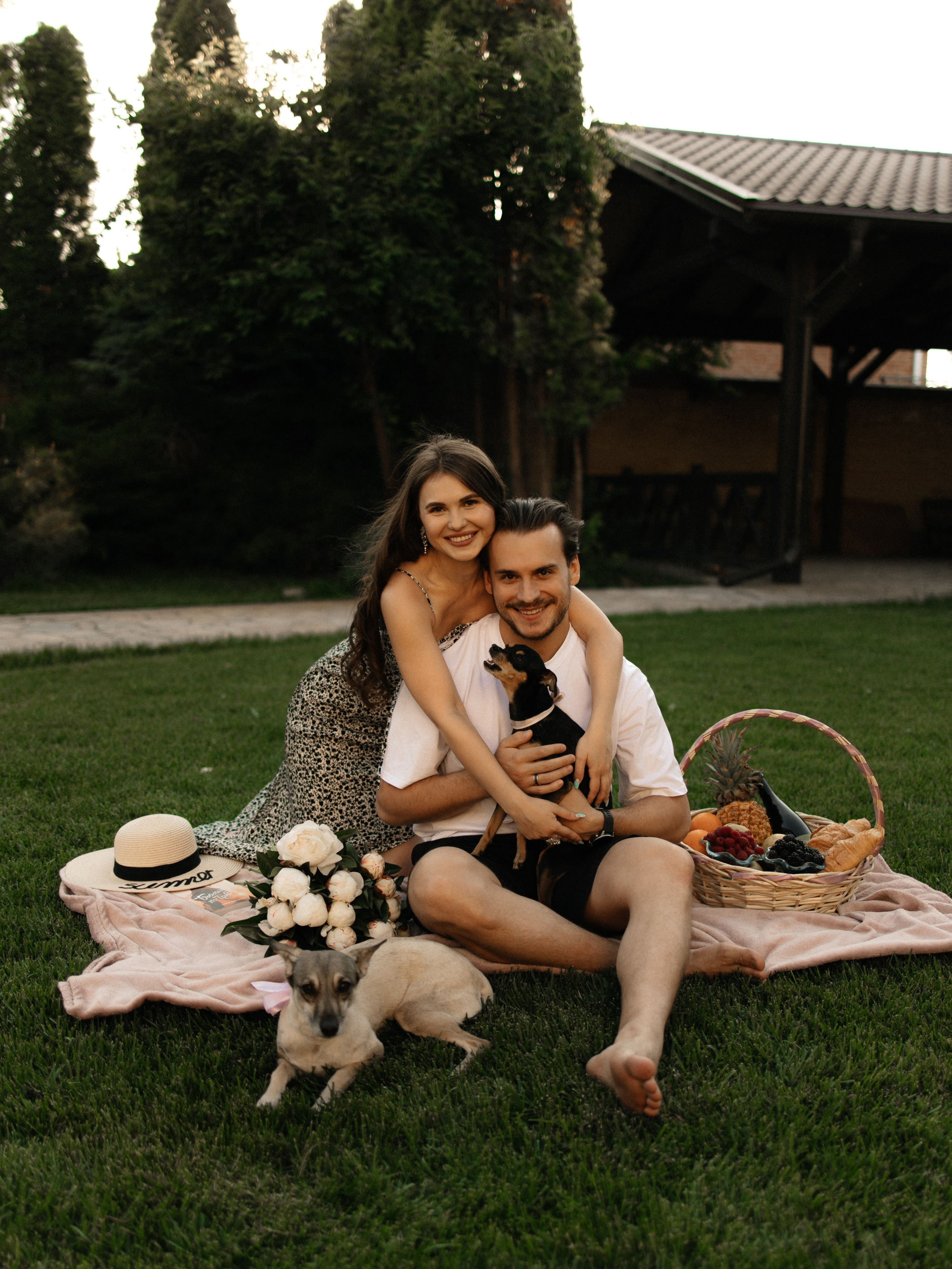 Love story с собачками. Семейный фотограф в Краснодаре Храмова Анна