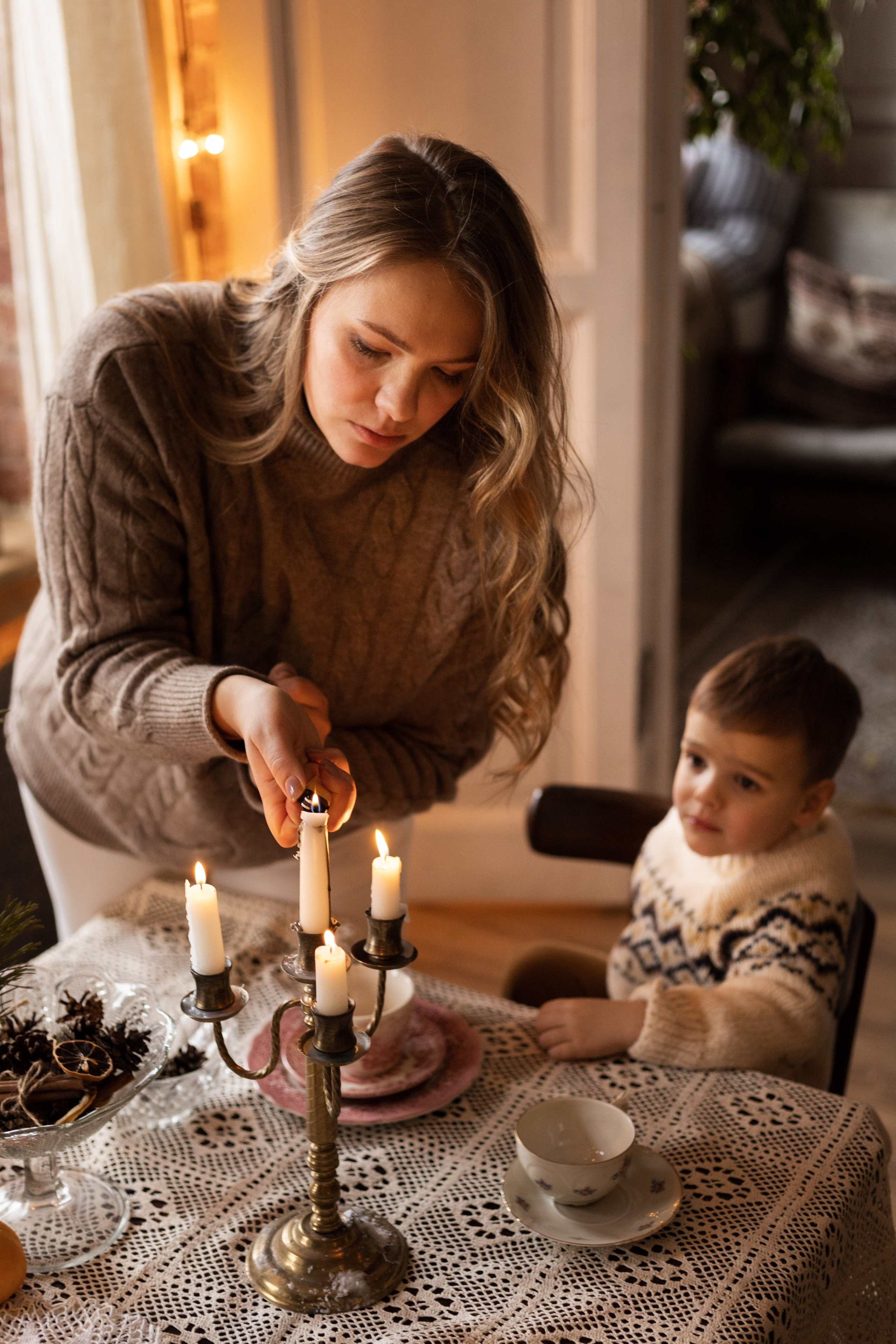 Елена и Николас. Новогодняя фотосессия в студии. Семейный и детский фотограф в Санкт-Петербурге Павлова Елена