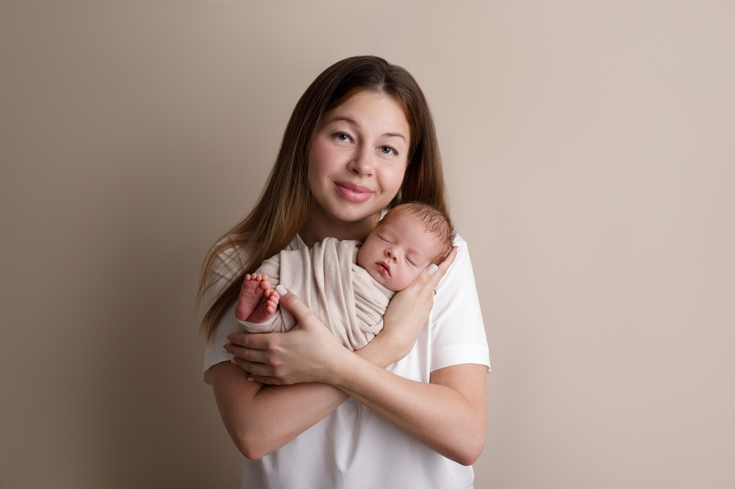 Семейные кадры newborn. Фотограф новорожденных в Ярославле Ольга Зимина