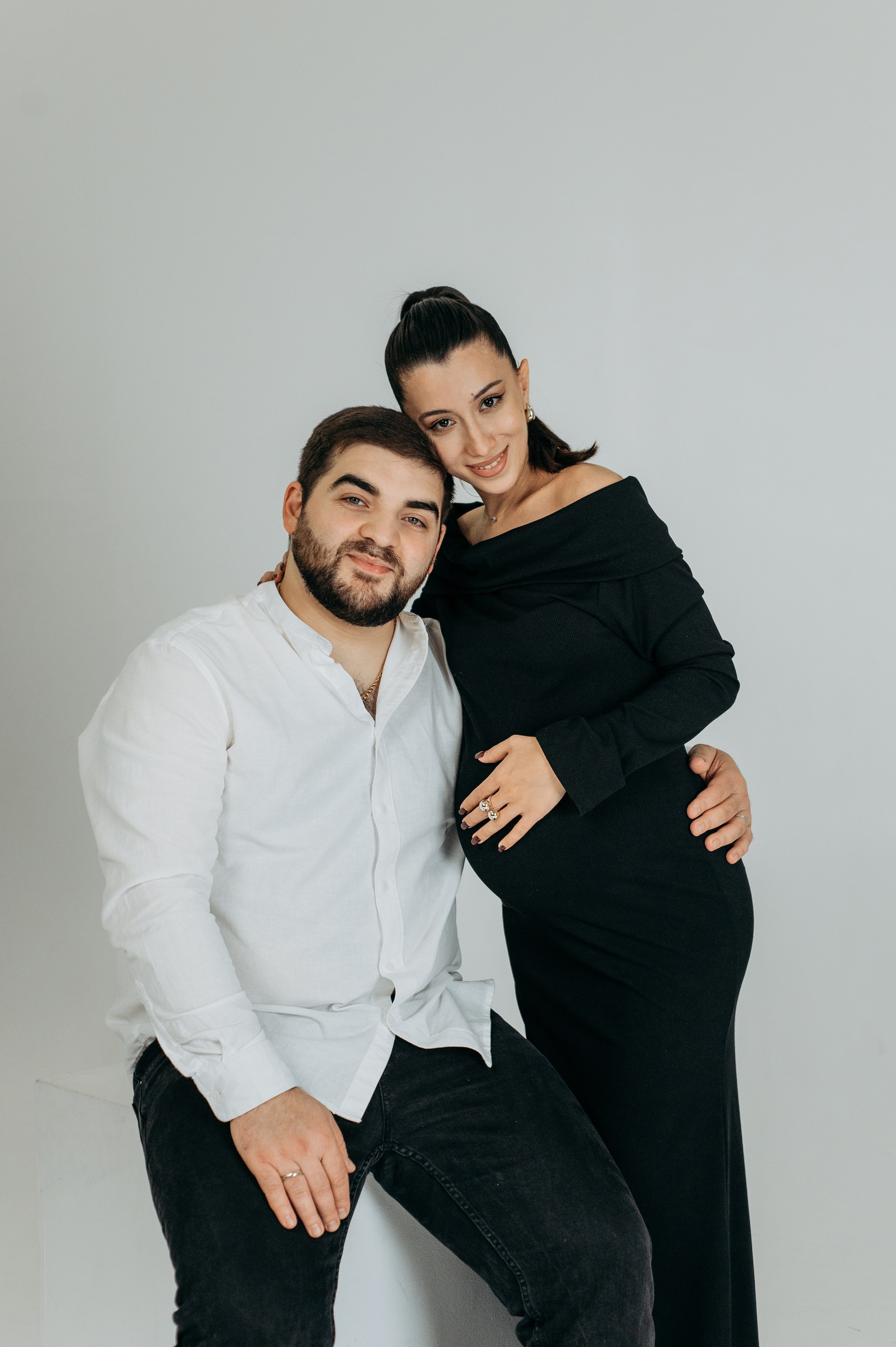 Семейная фотосессия на циклораме. Семейный и свадебный фотограф в Санкт-Петербурге Юлия Мельникова