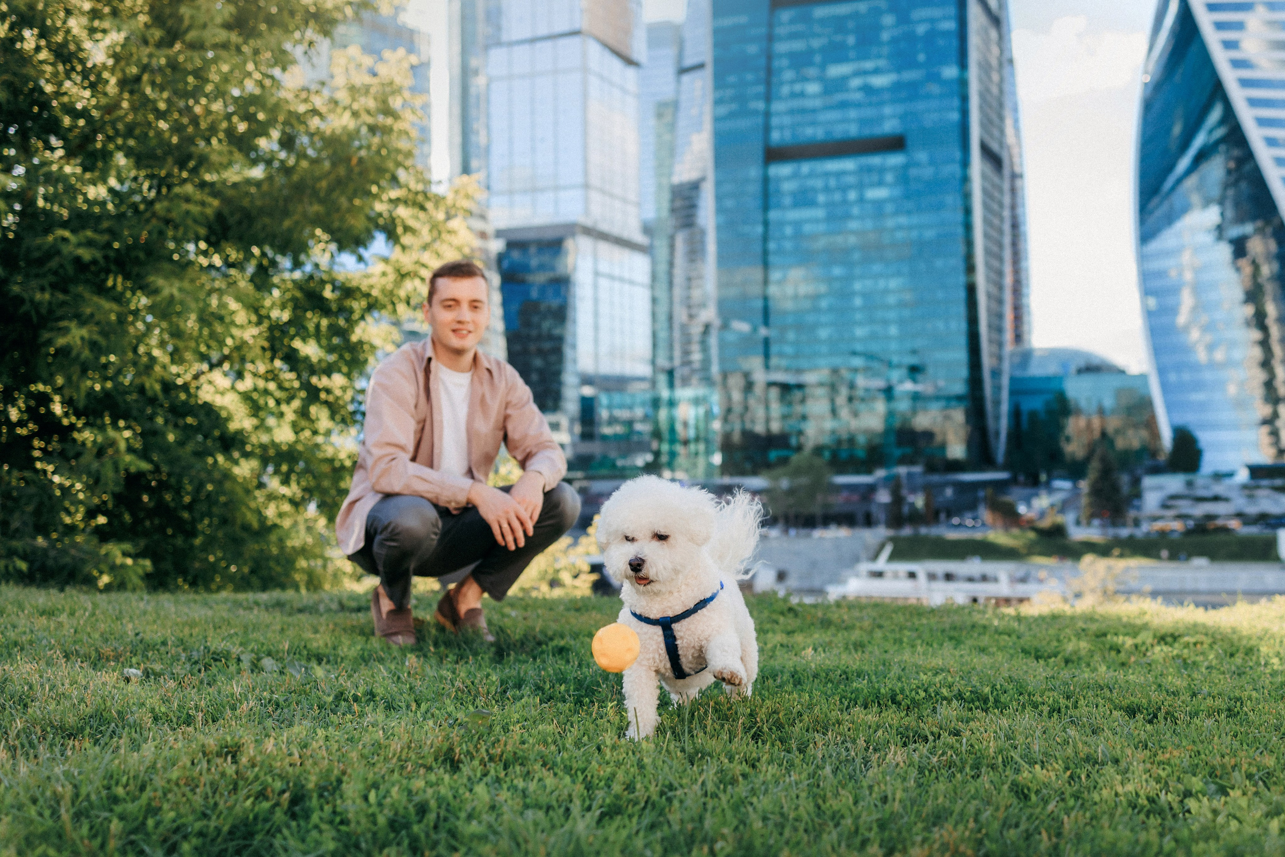 Марина, Данил и Бруно. Фотограф-анималист Елена Радченко, Москва