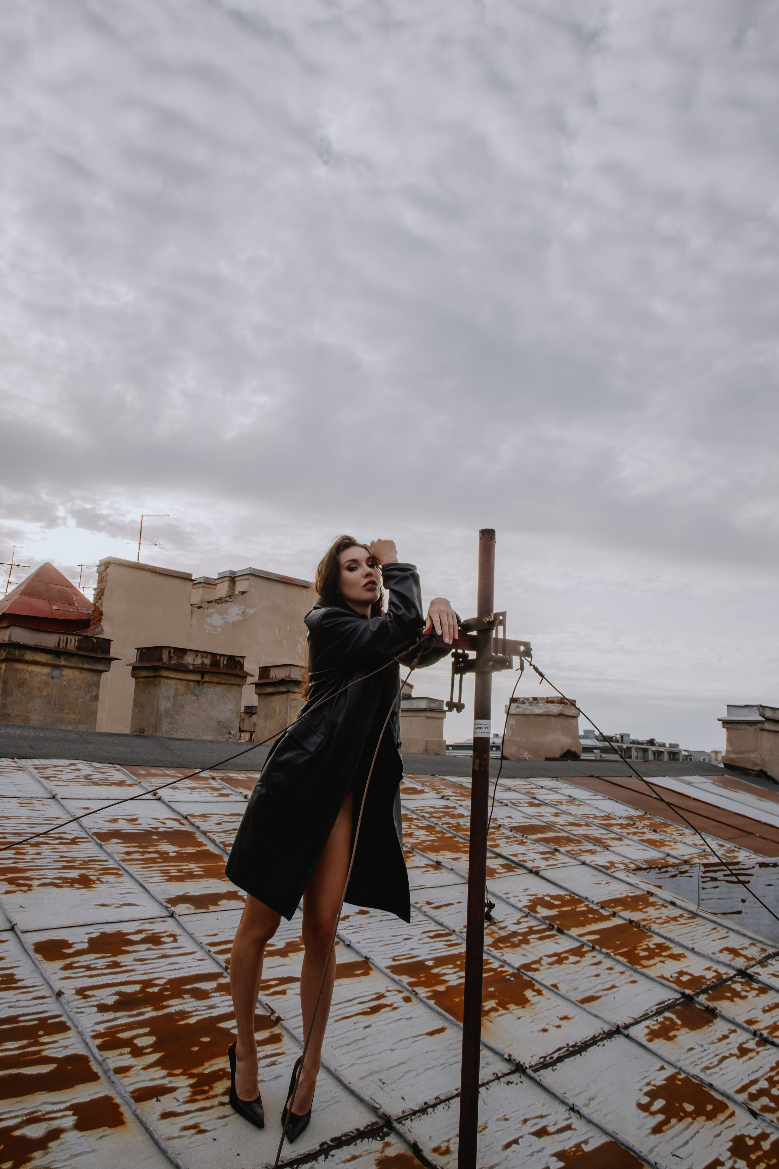 Вероника (съемка на крыше). Фотограф в Москве и Санкт-Петербурге Дарина